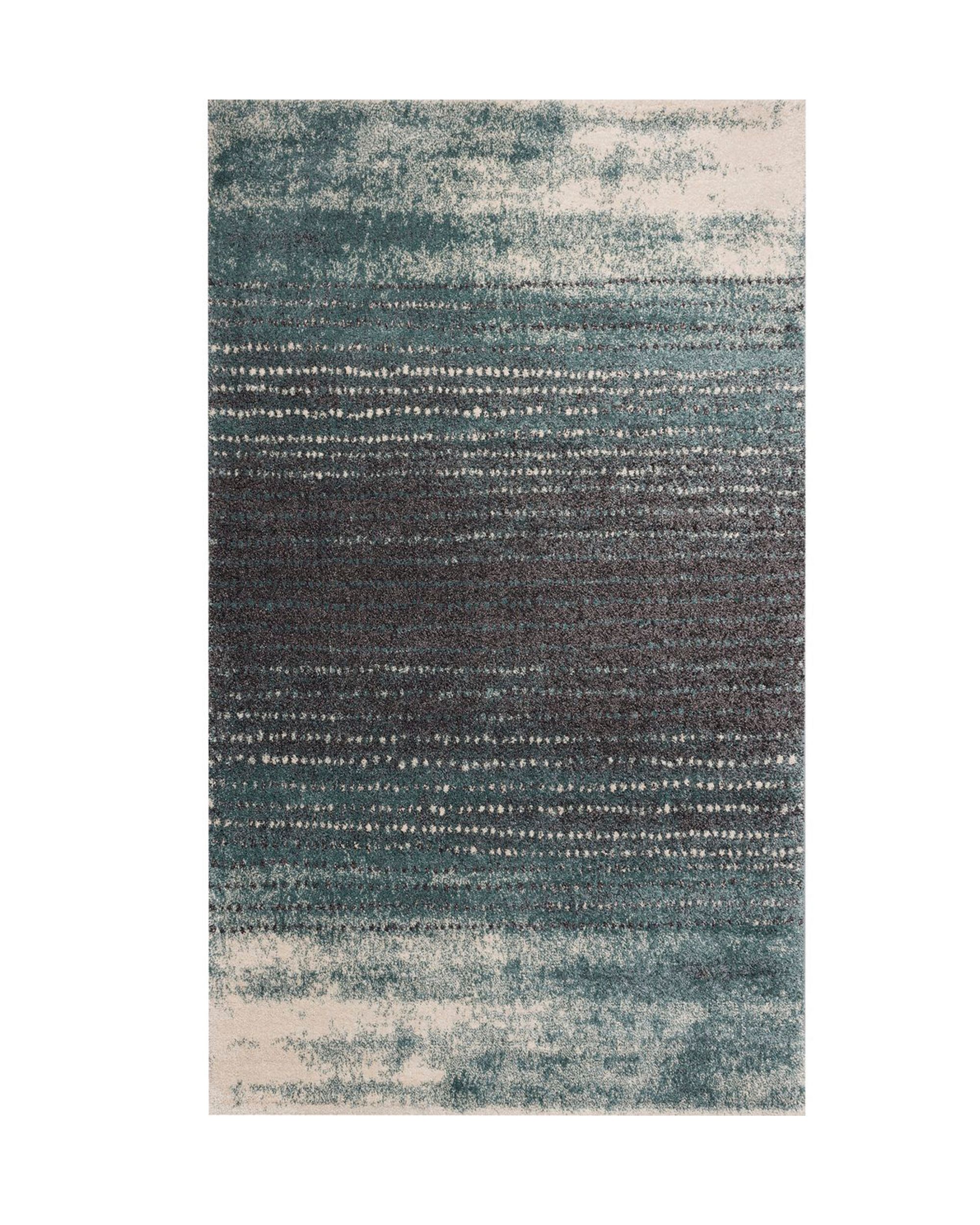 Teppich Modern Teal blue-dark grey 160x230cm