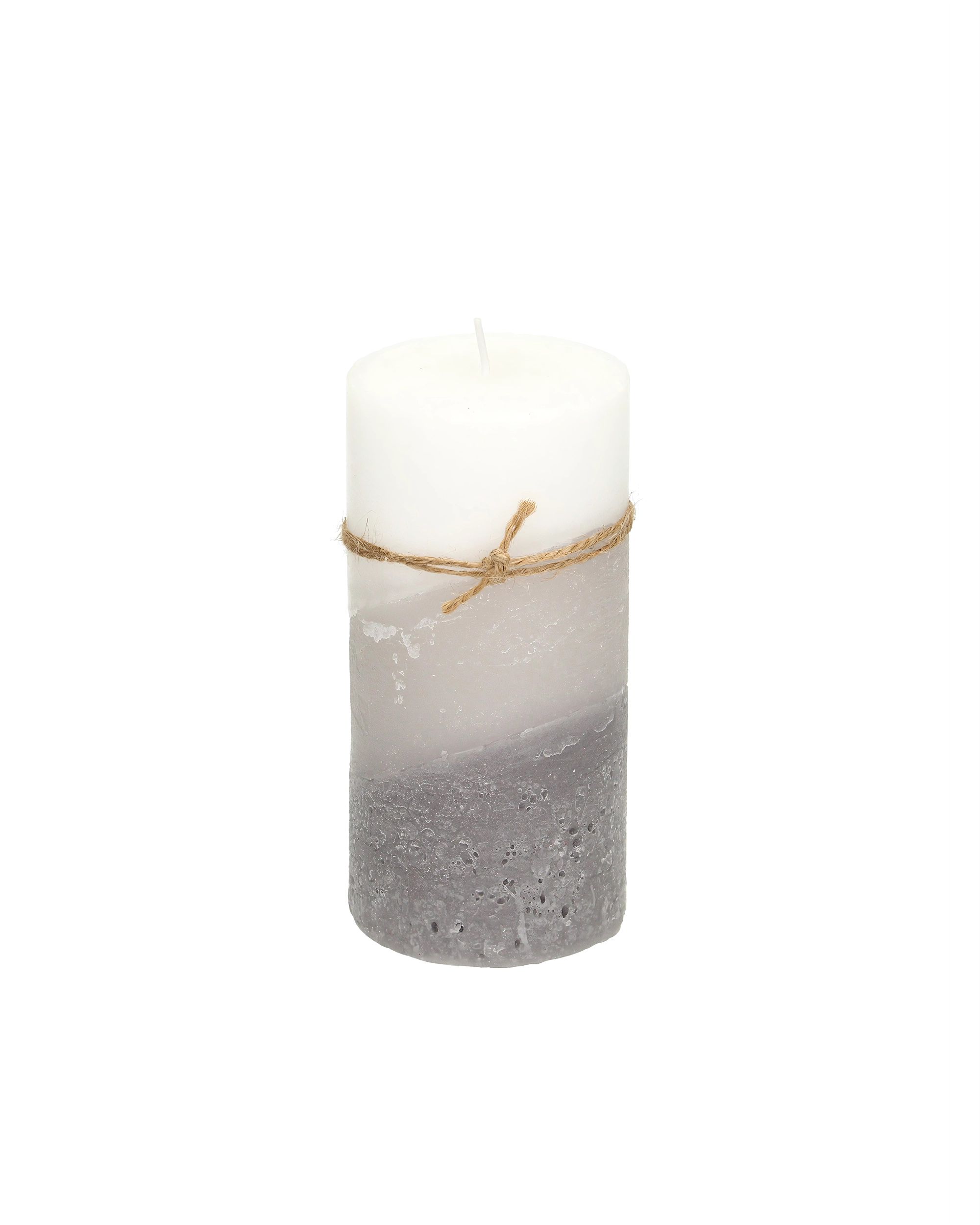 Kerze Lucia 14cm marble grey