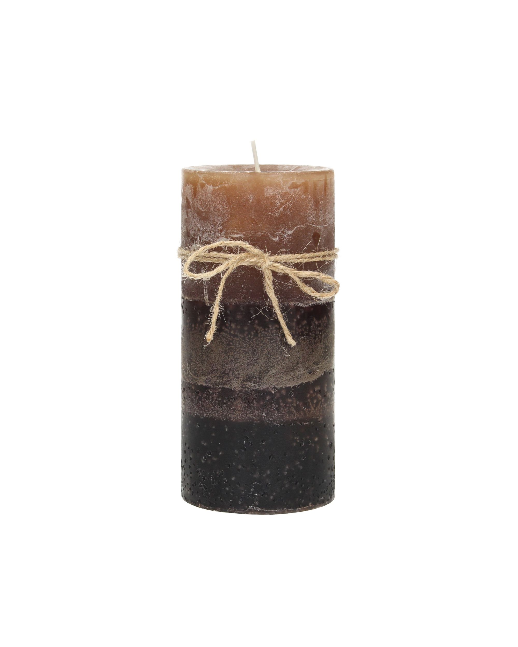 Kerze Silvia 14cm dark brown (hover)