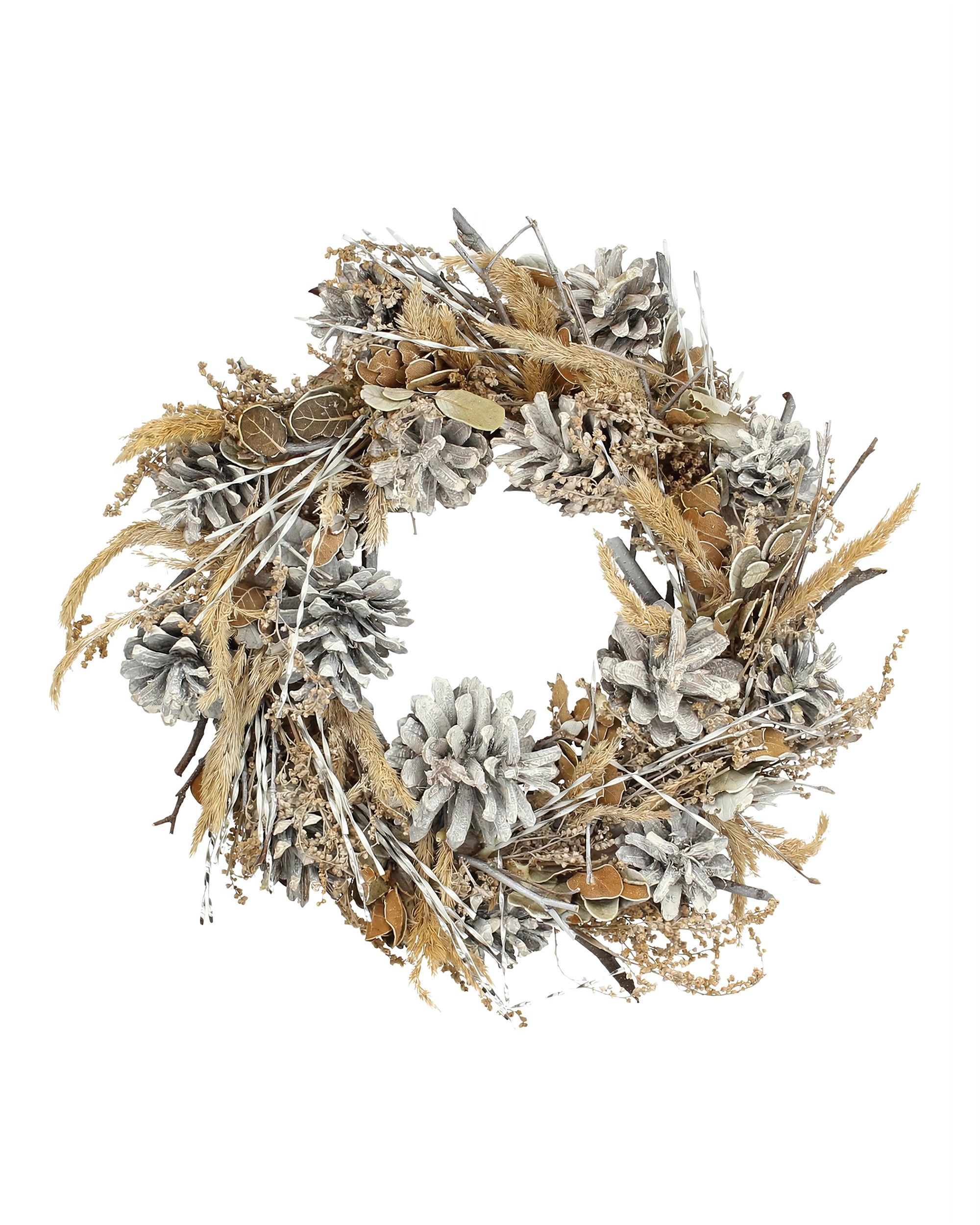 Weihnachtskranz Winter Cone &Oslash;30cm beige