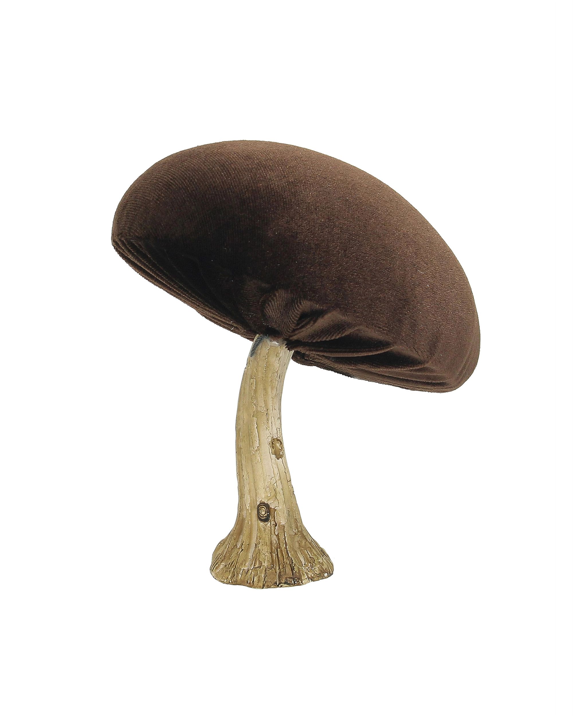 Deko-Figur Velvet Mushroom 12 cm brown