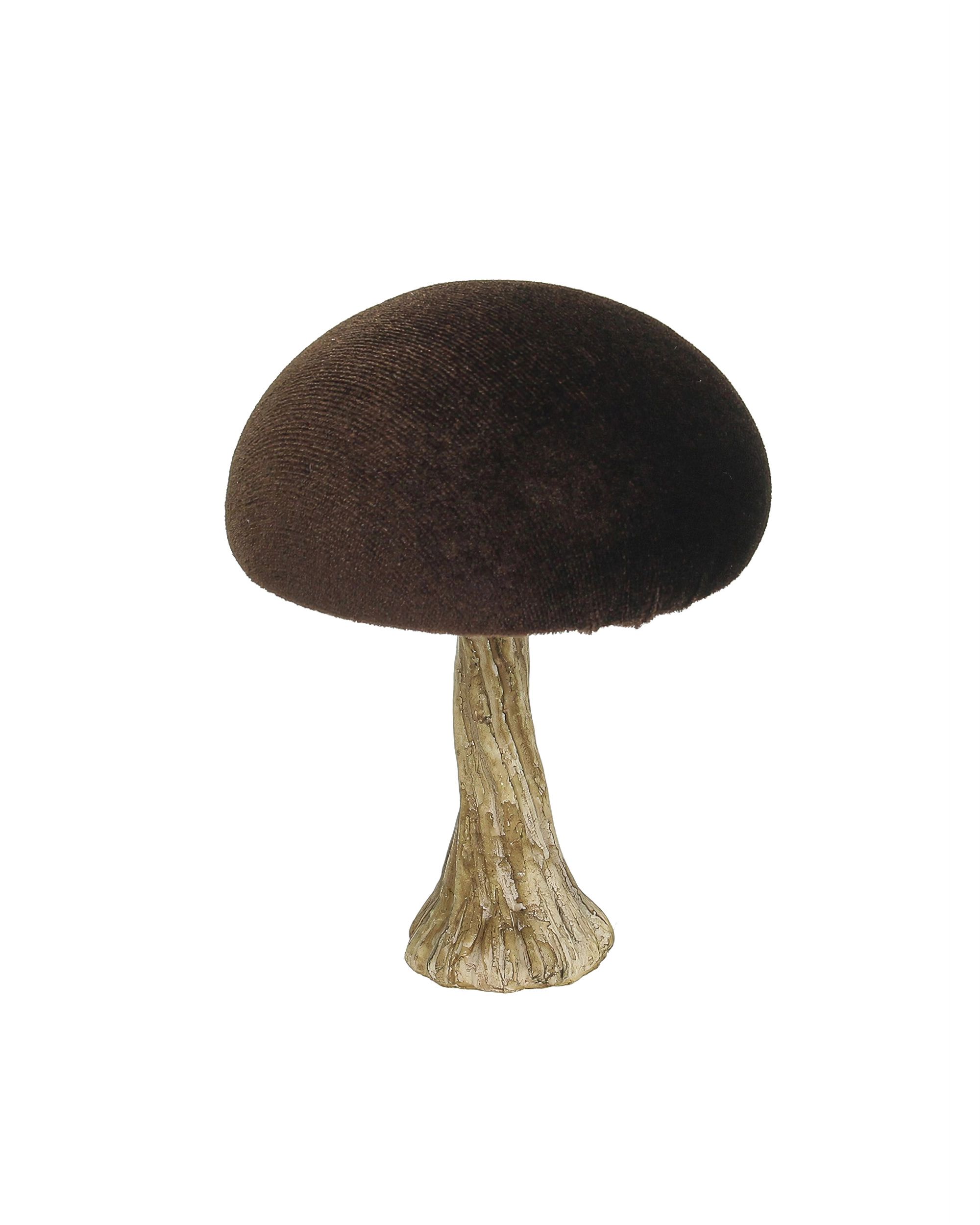 Deko-Figur Velvet Mushroom 10 cm brown