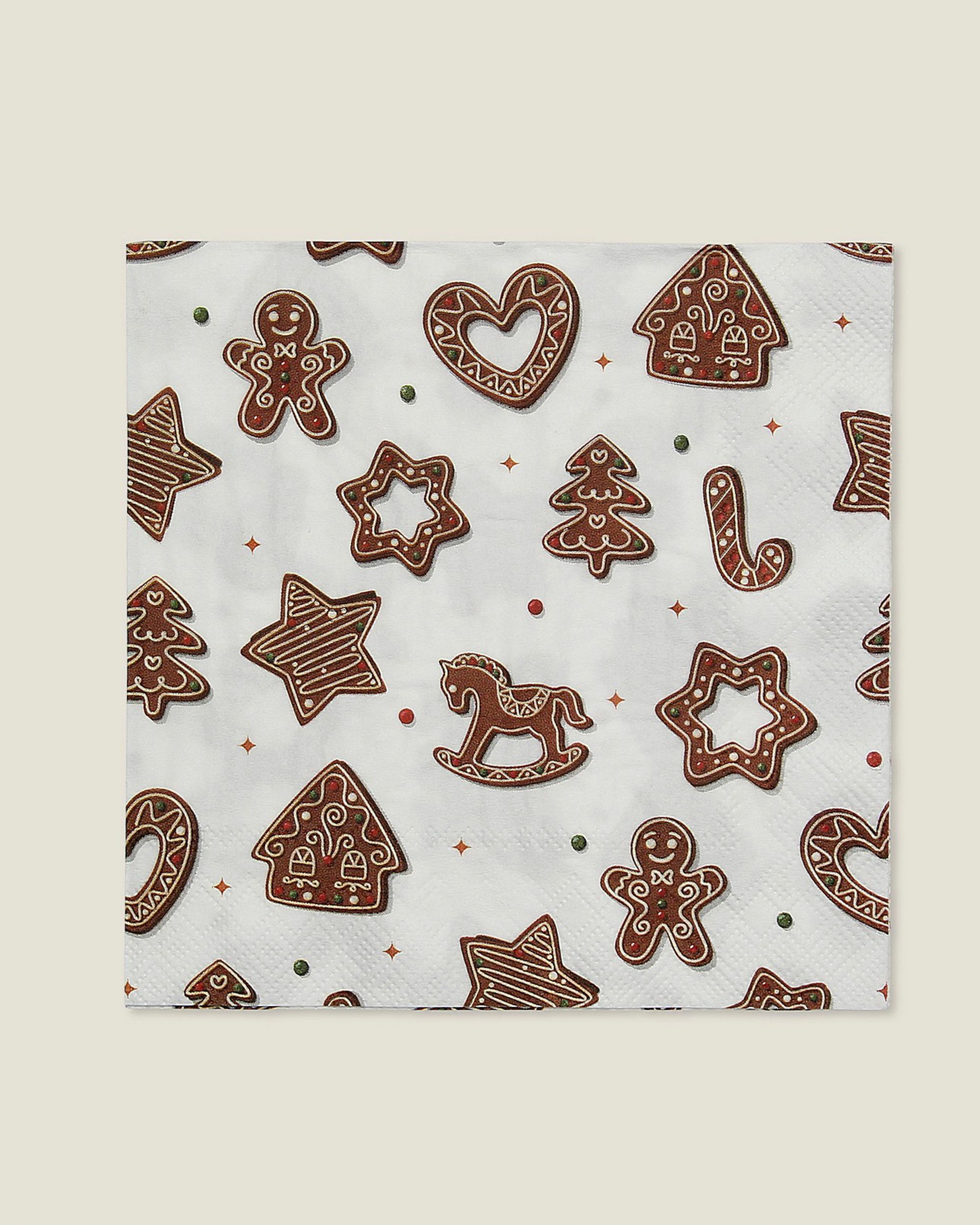 Weihnachtsservietten Cookie II 20 Stck.