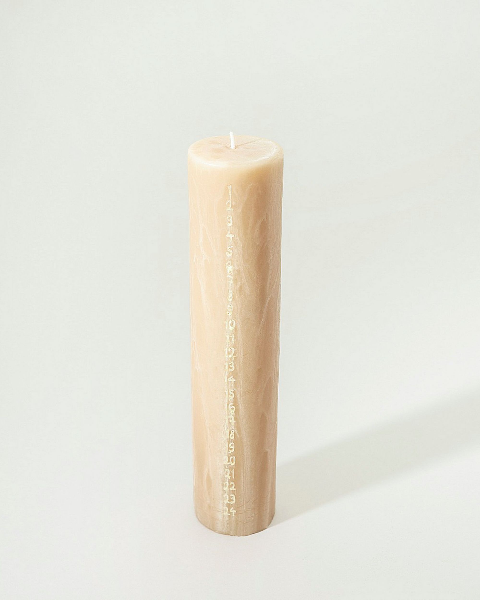 Adventkerze beige 25 cm