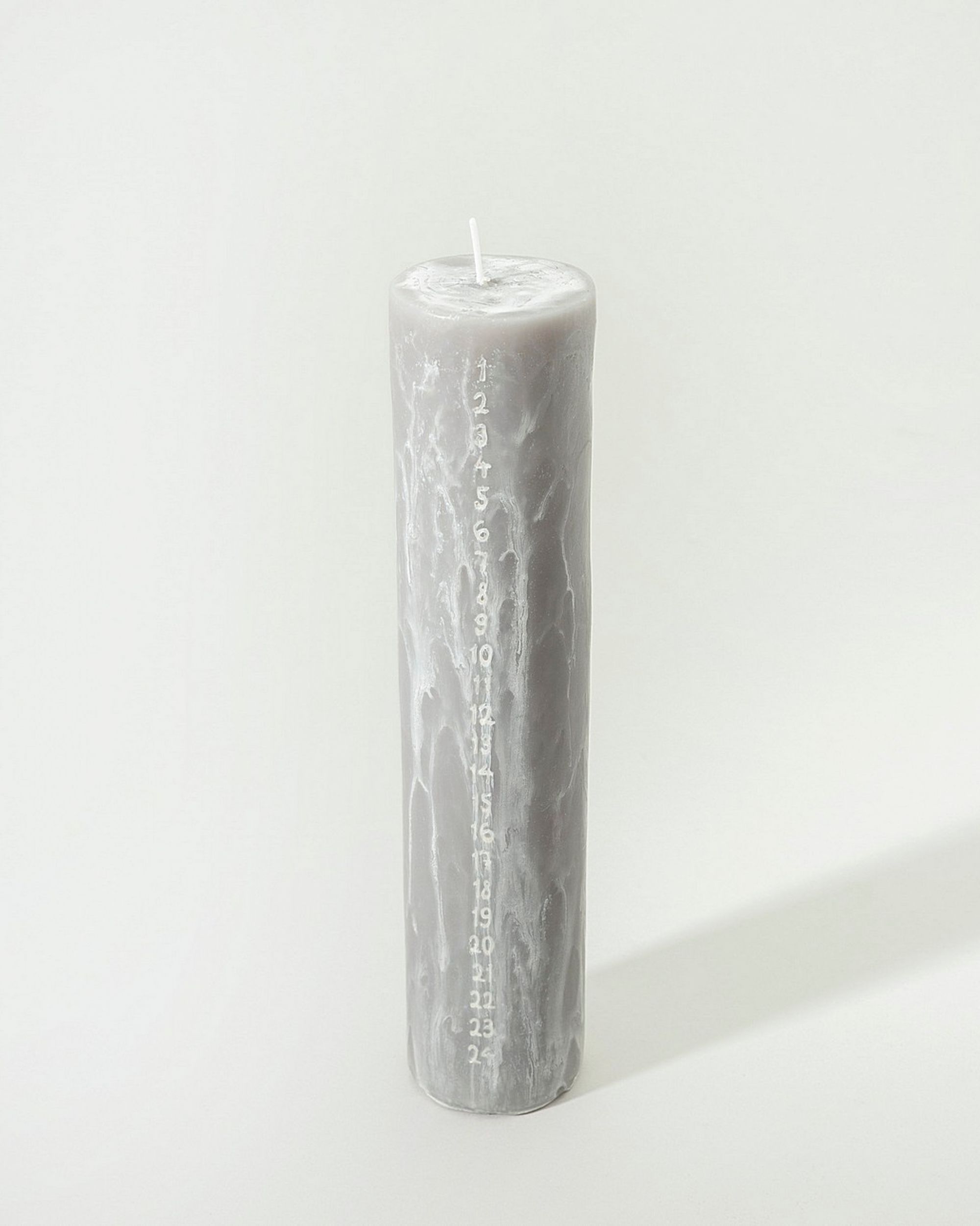 Adventkerze grau 25 cm