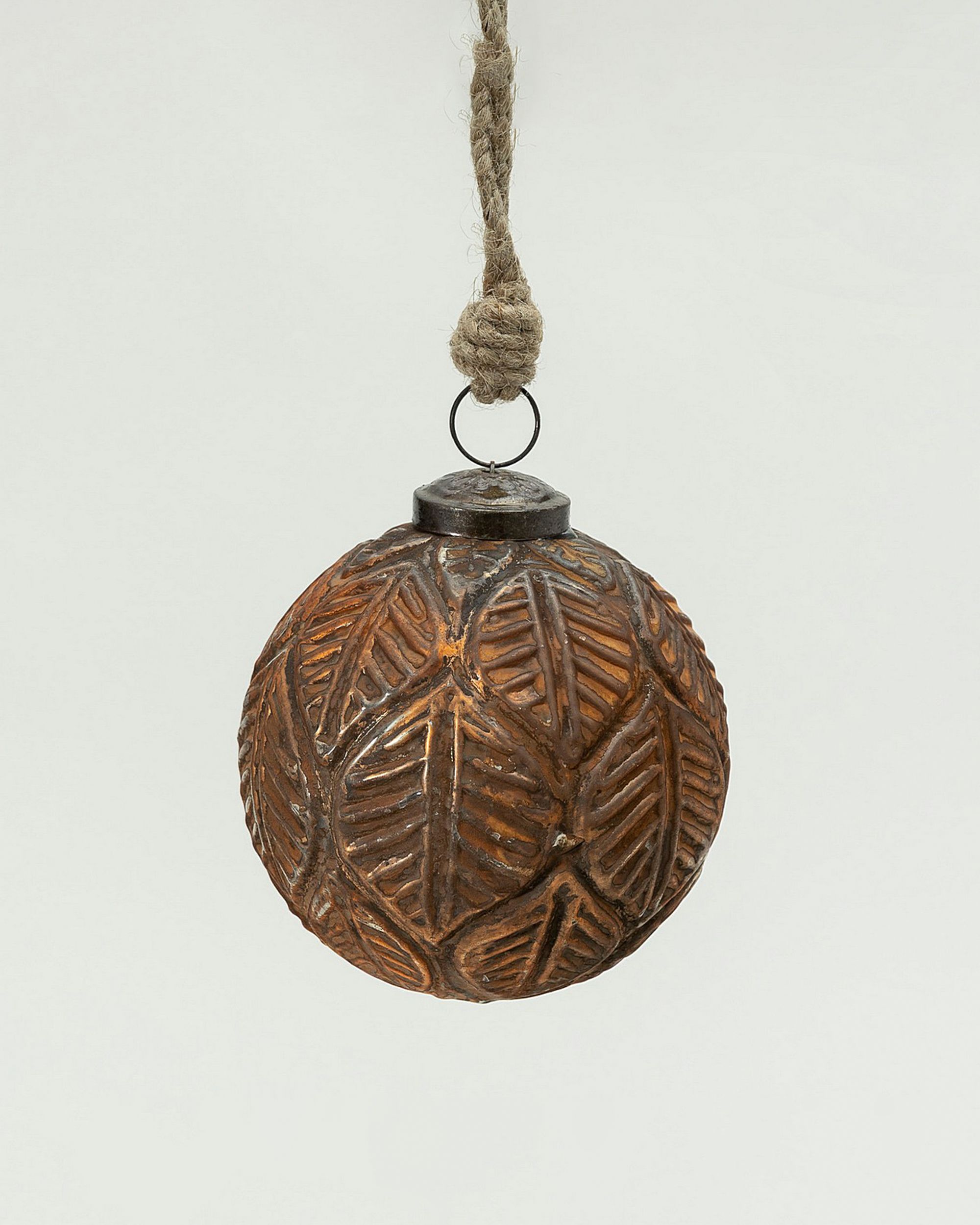 Glaskugel Rustic Leaf I 10 cm