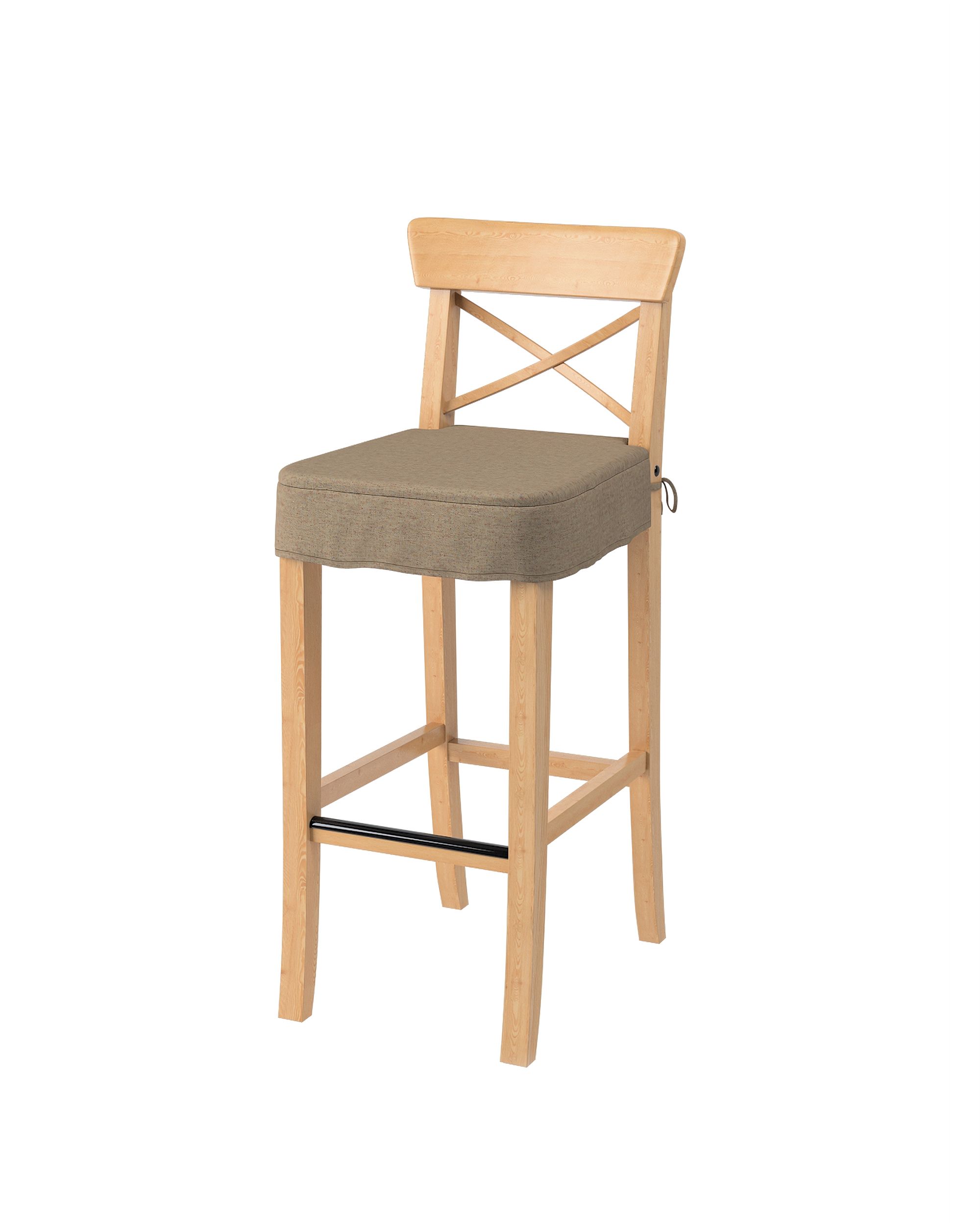 Sitzkissen für Barhocker Ingolf Farbe beige Stoff strukturiert