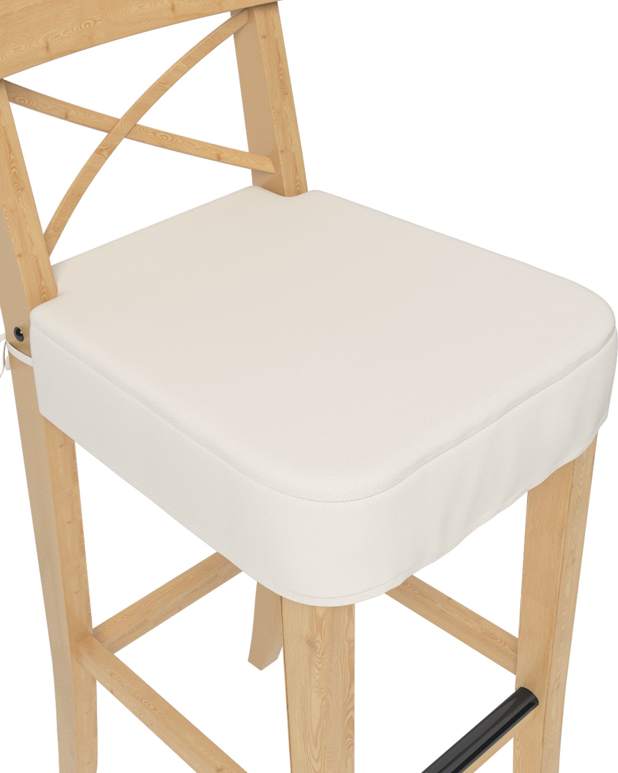Sitzkissen für Barhocker Ingolf Farbe beige Stoff strukturiert (hover)