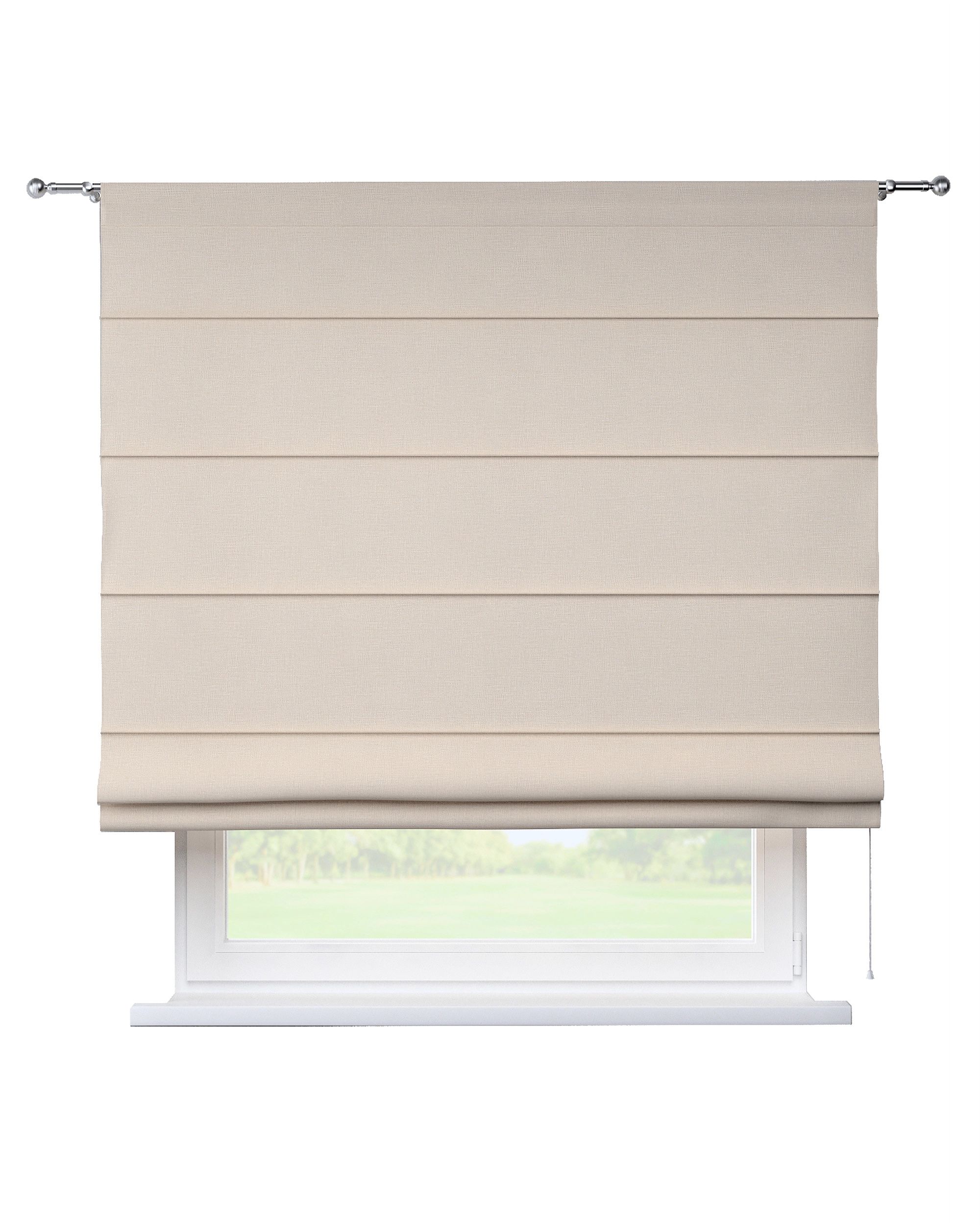 Raffrollo Torino Farbe beige Stoff strukturiert