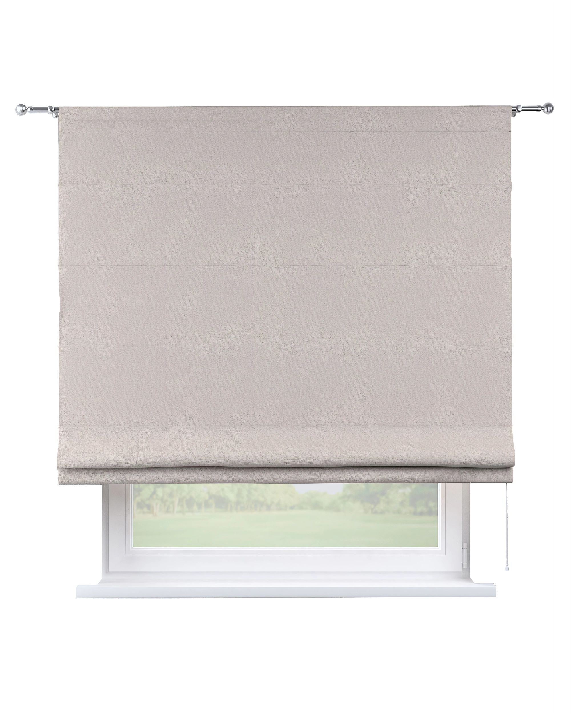 Raffrollo Torino Farbe beige Stoff strukturiert, verdunkelnd