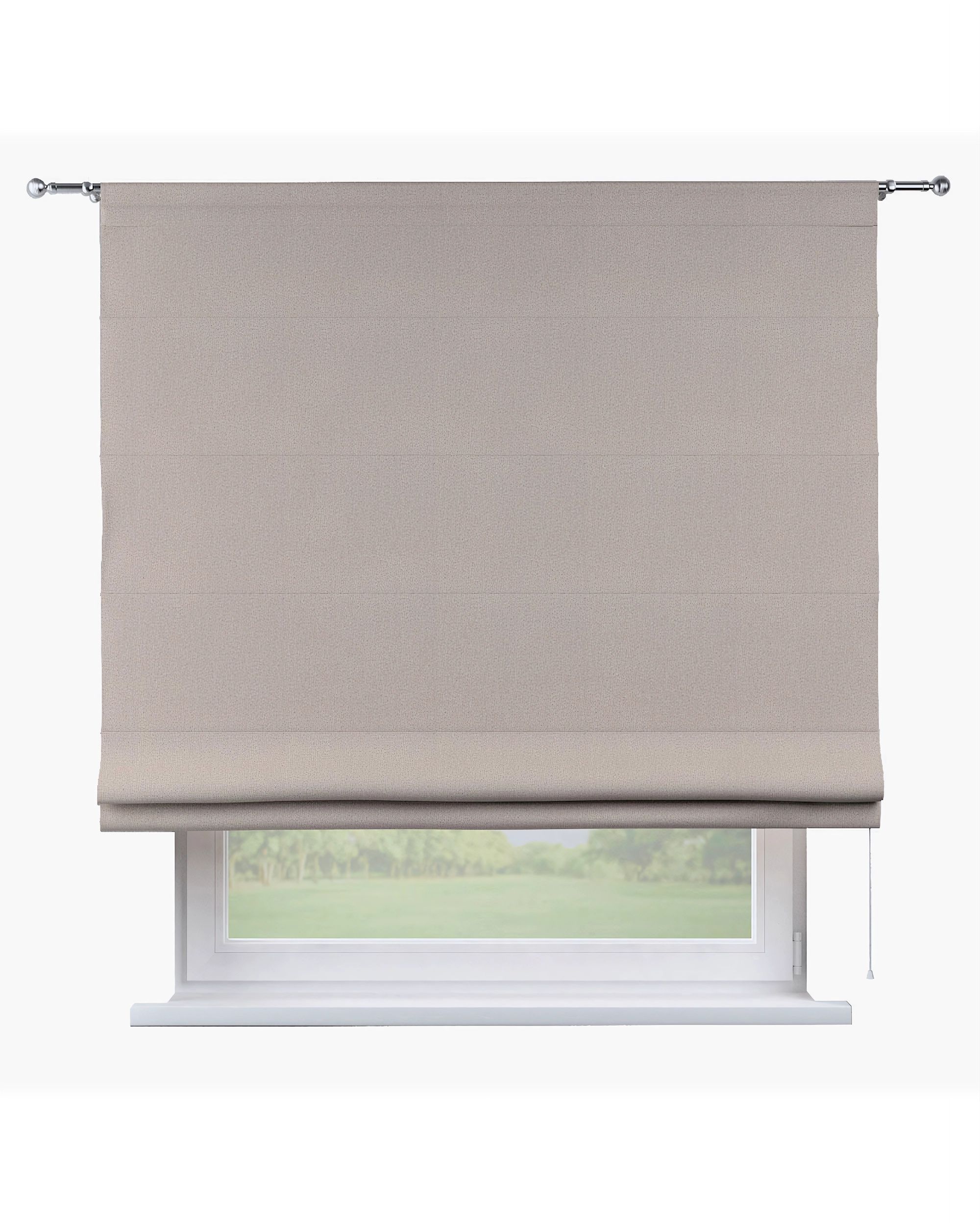 Raffrollo Torino Farbe beige Stoff verdunkelnd