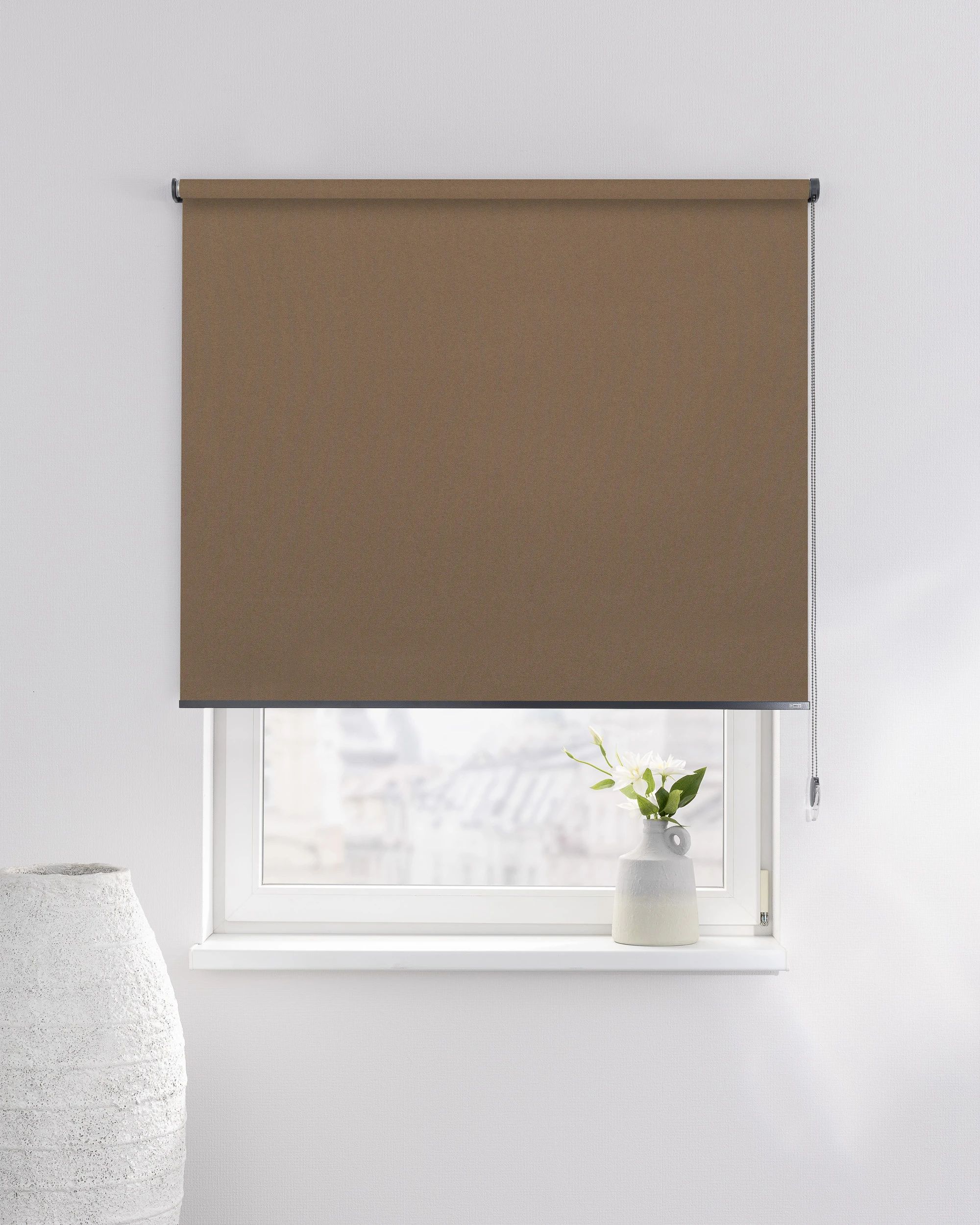 Rollo Classic Farbe braun Stoff verdunkelnd (hover)