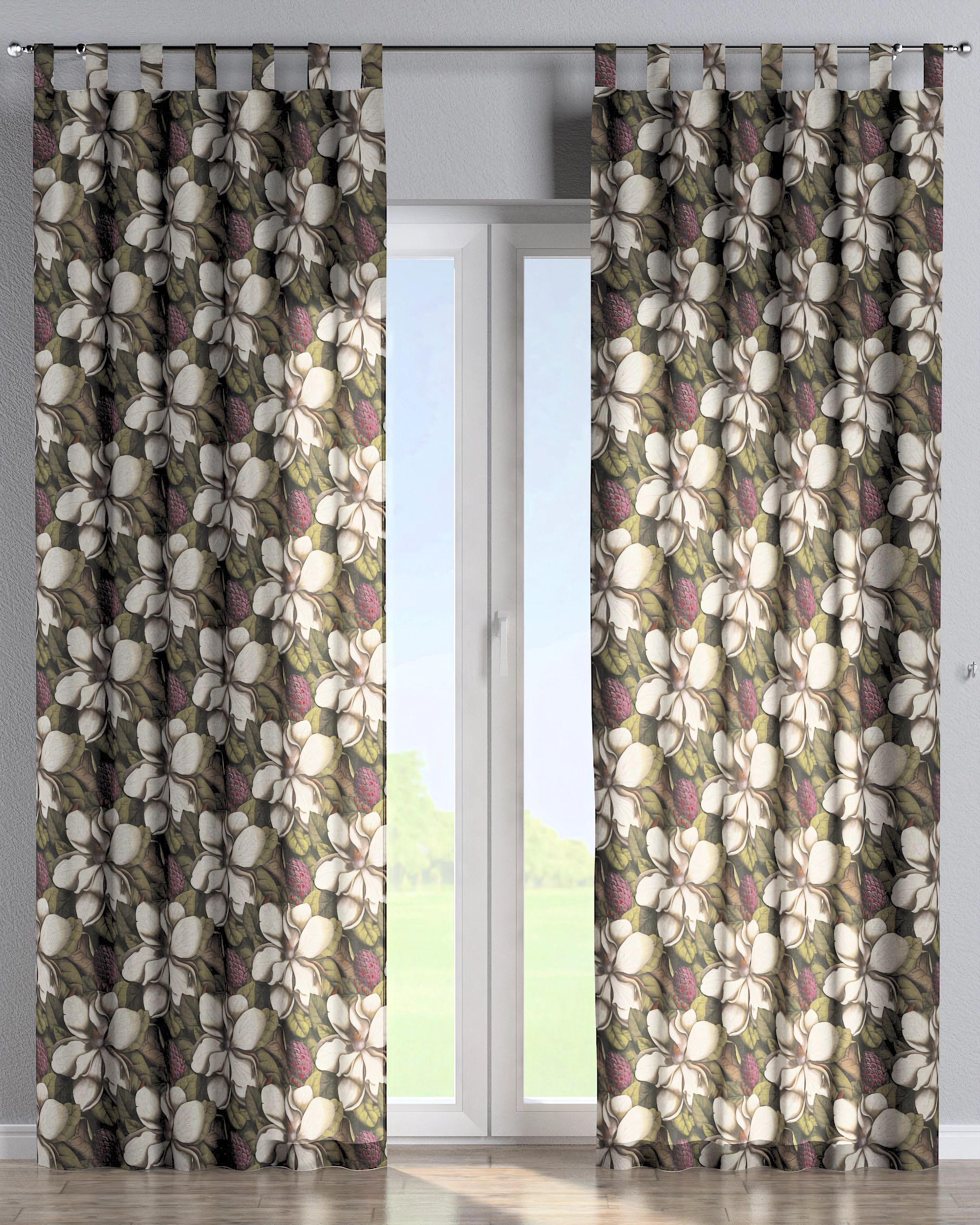 Schlaufenschal Farbe bunt Stoff gemustert