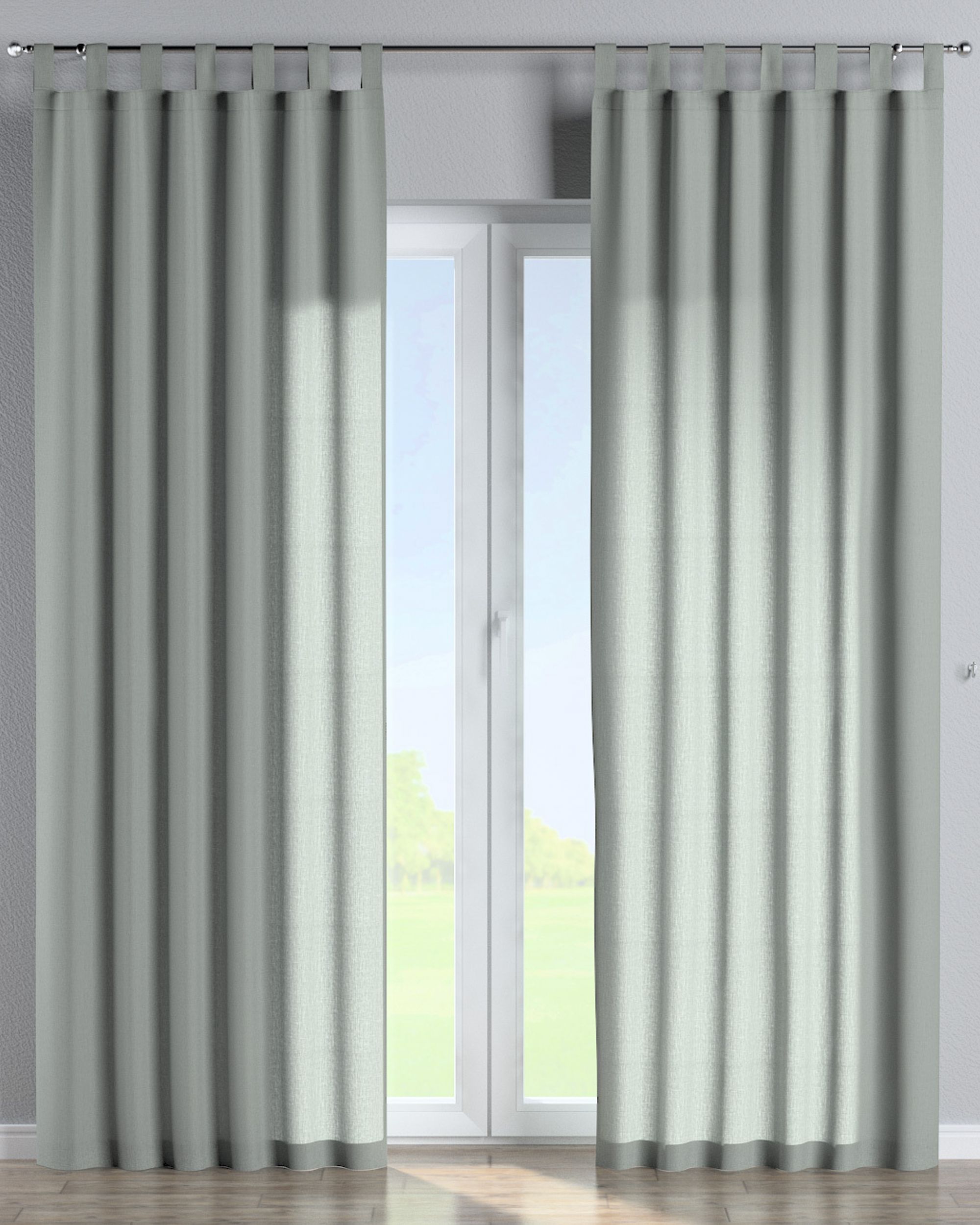 Schlaufenschal Farbe grau Stoff halbtransparent, strukturiert