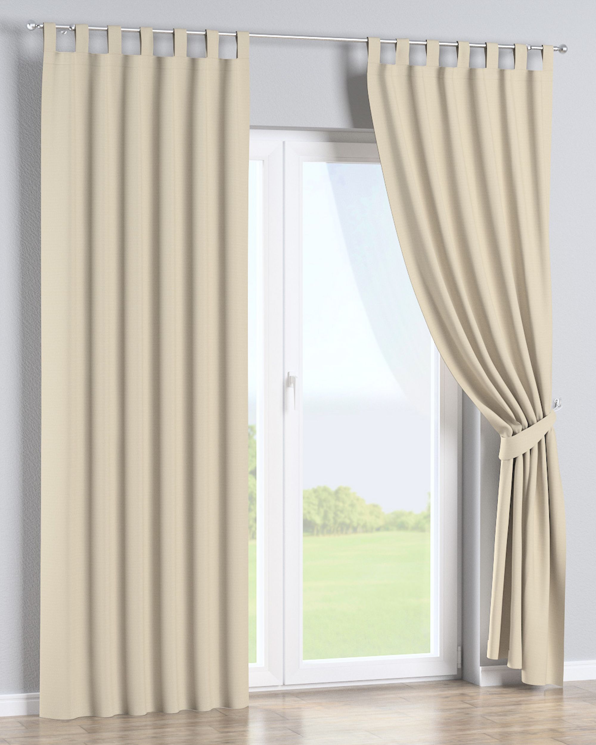Schlaufenschal Farbe beige Stoff outdoor, strukturiert (hover)