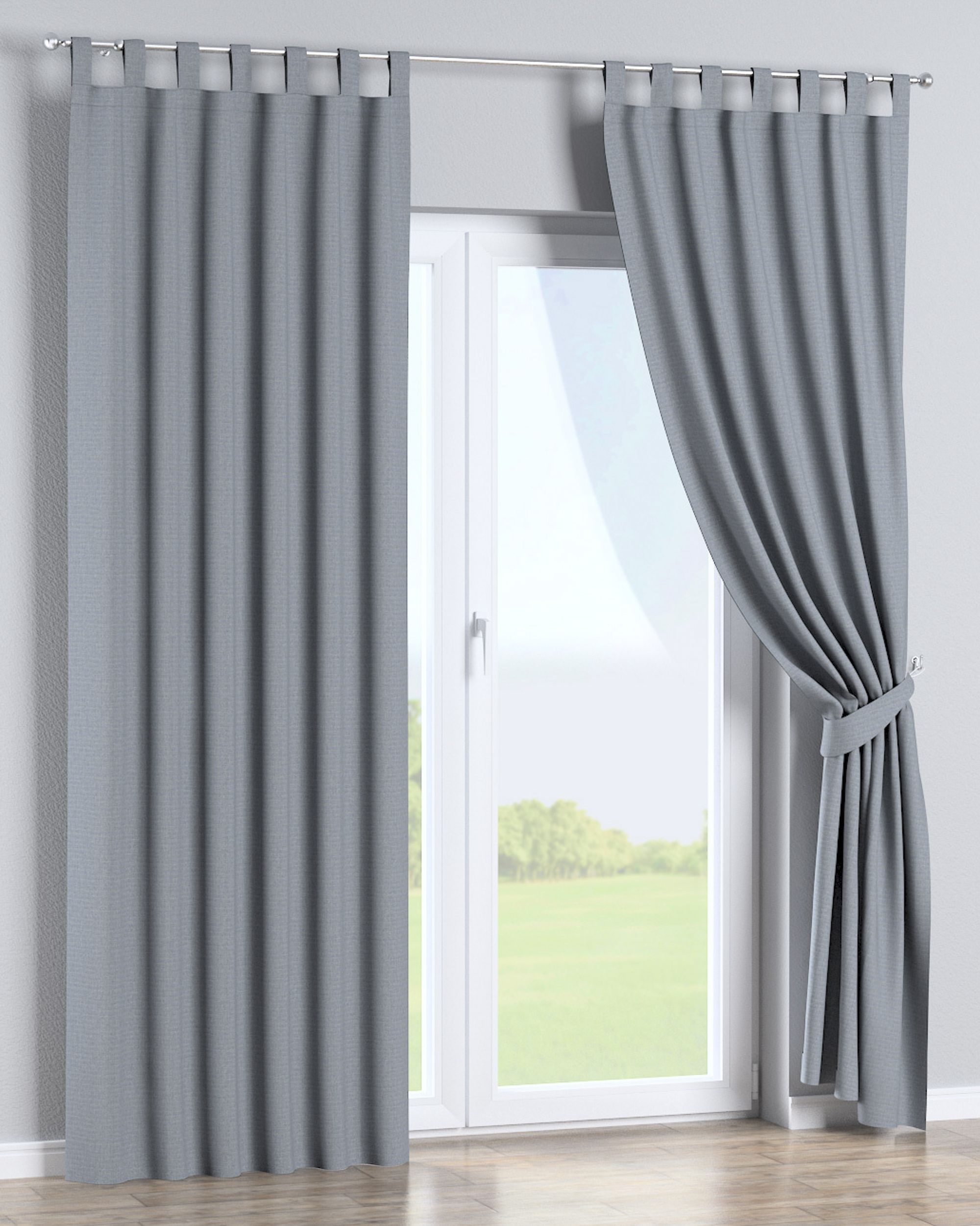 Schlaufenschal Farbe schwarz Stoff outdoor, strukturiert (hover)