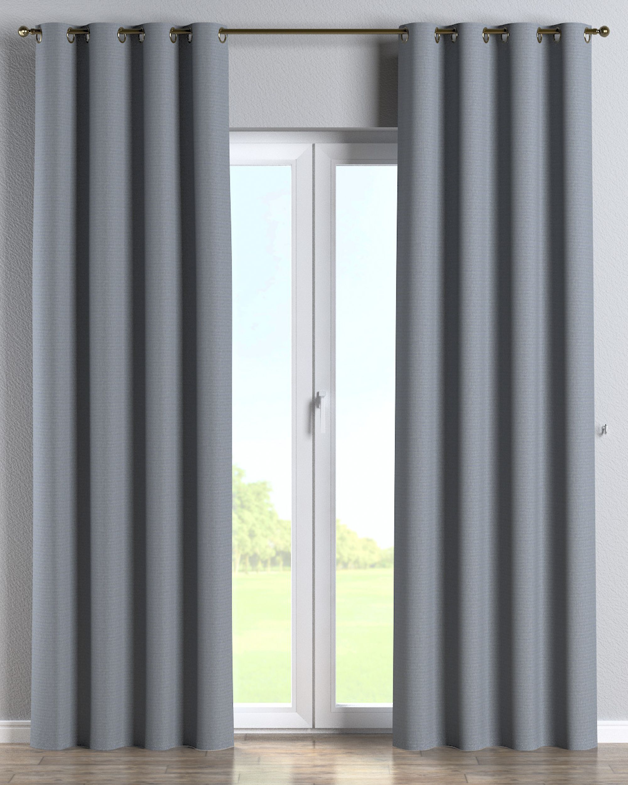 Ösenschal Farbe schwarz Stoff outdoor, strukturiert