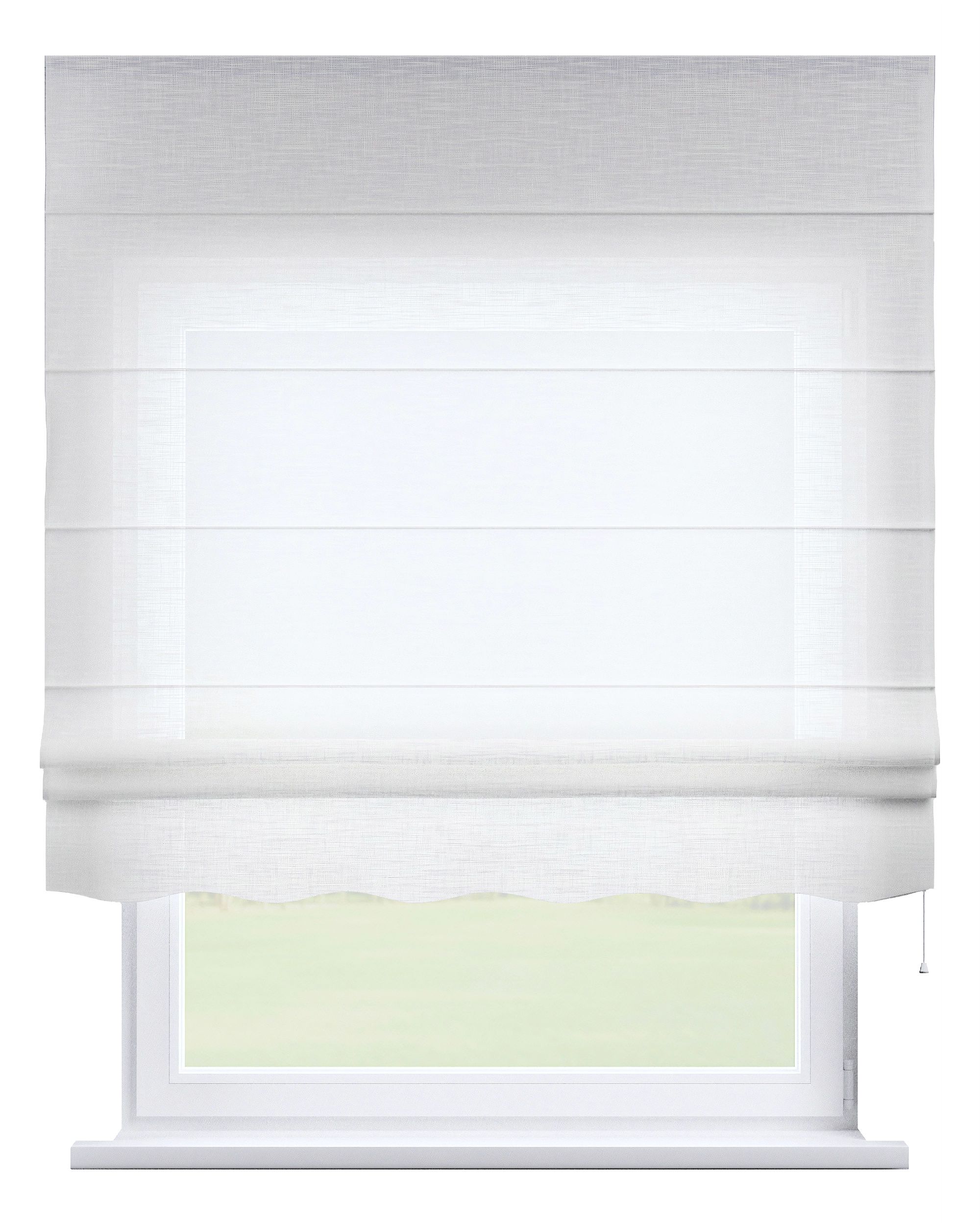 Raffrollo Firenze Farbe creme Stoff halbtransparent, strukturiert