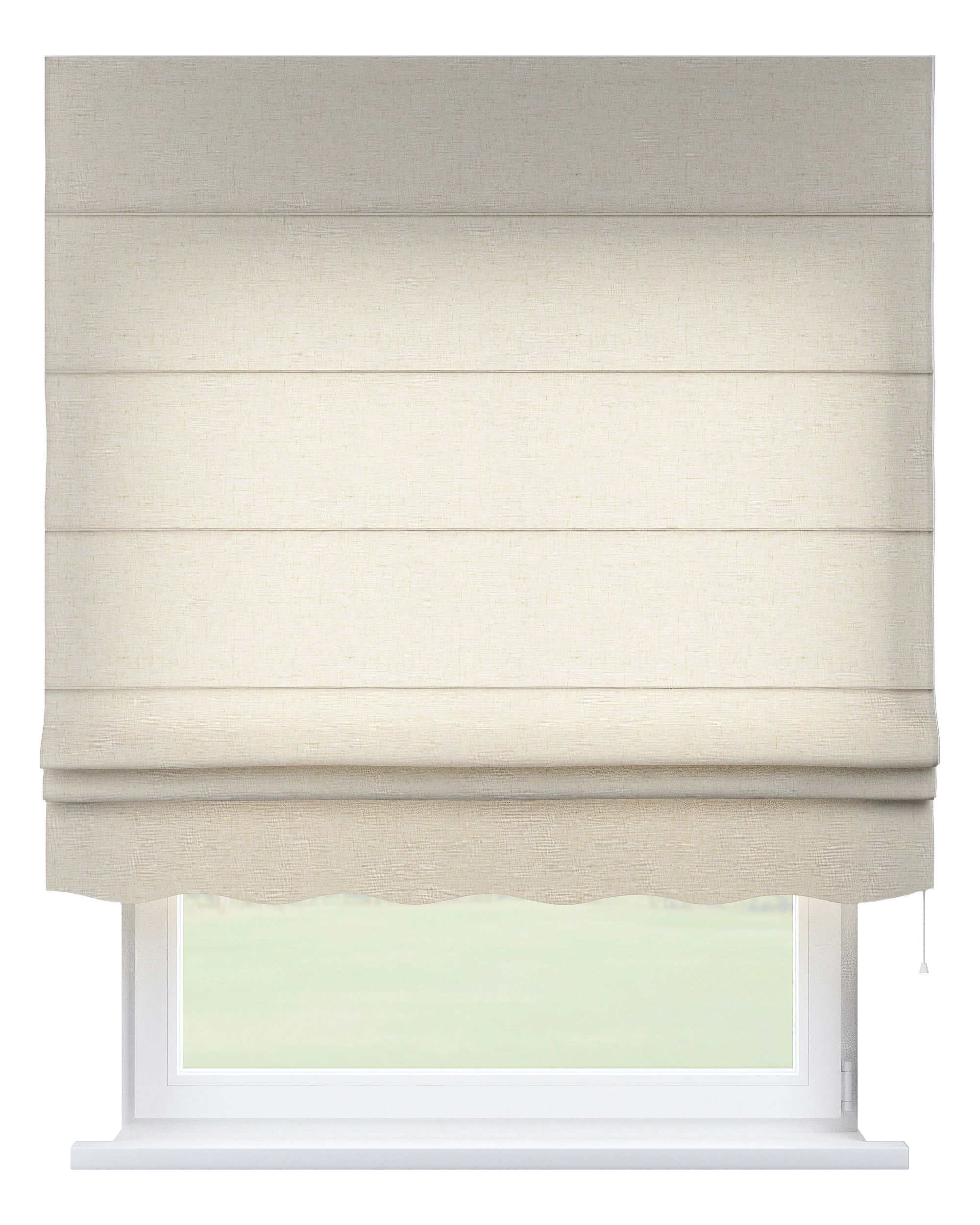 Raffrollo Firenze Farbe beige Stoff halbtransparent