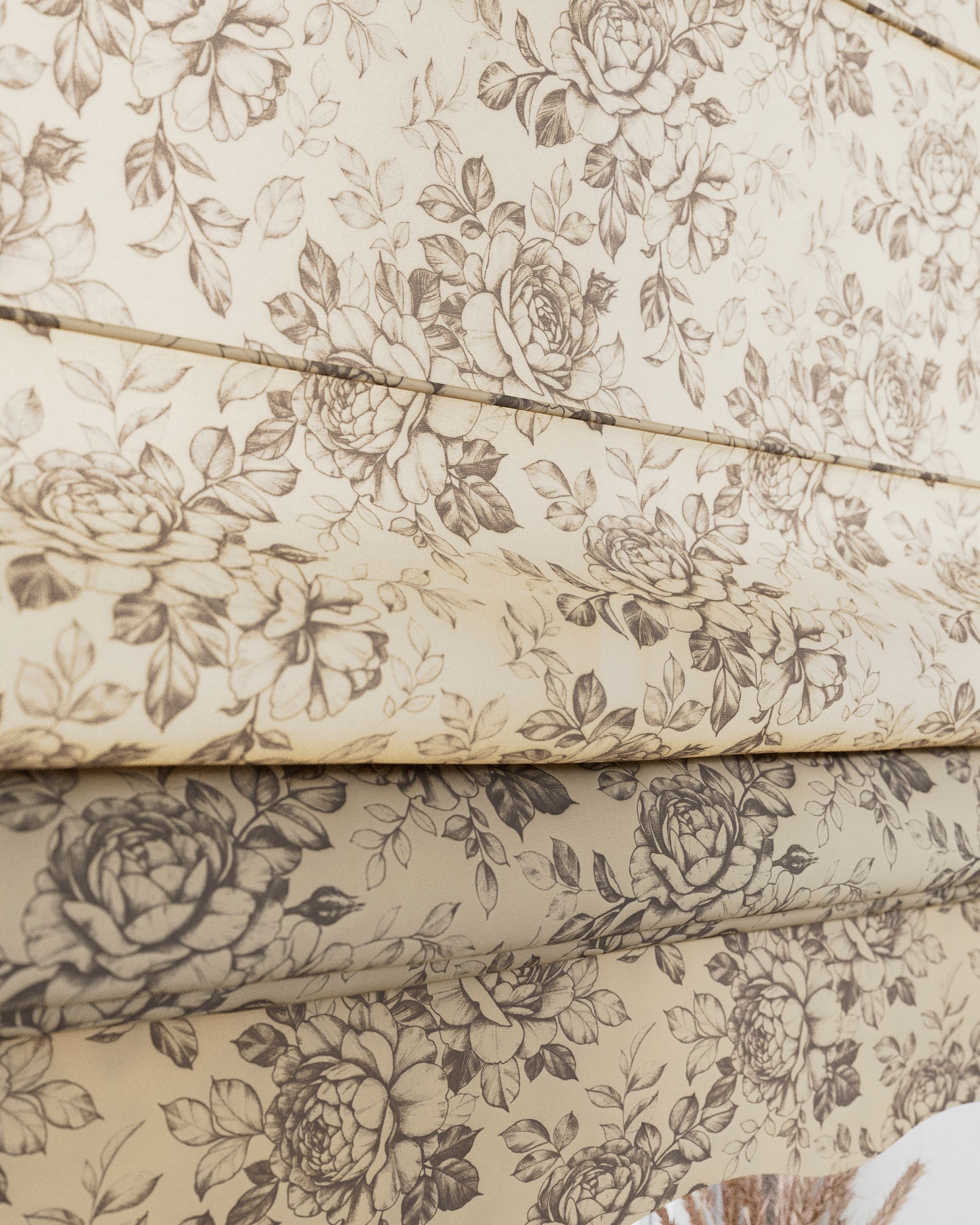 Raffrollo Firenze Farbe braun Stoff gemustert (hover)