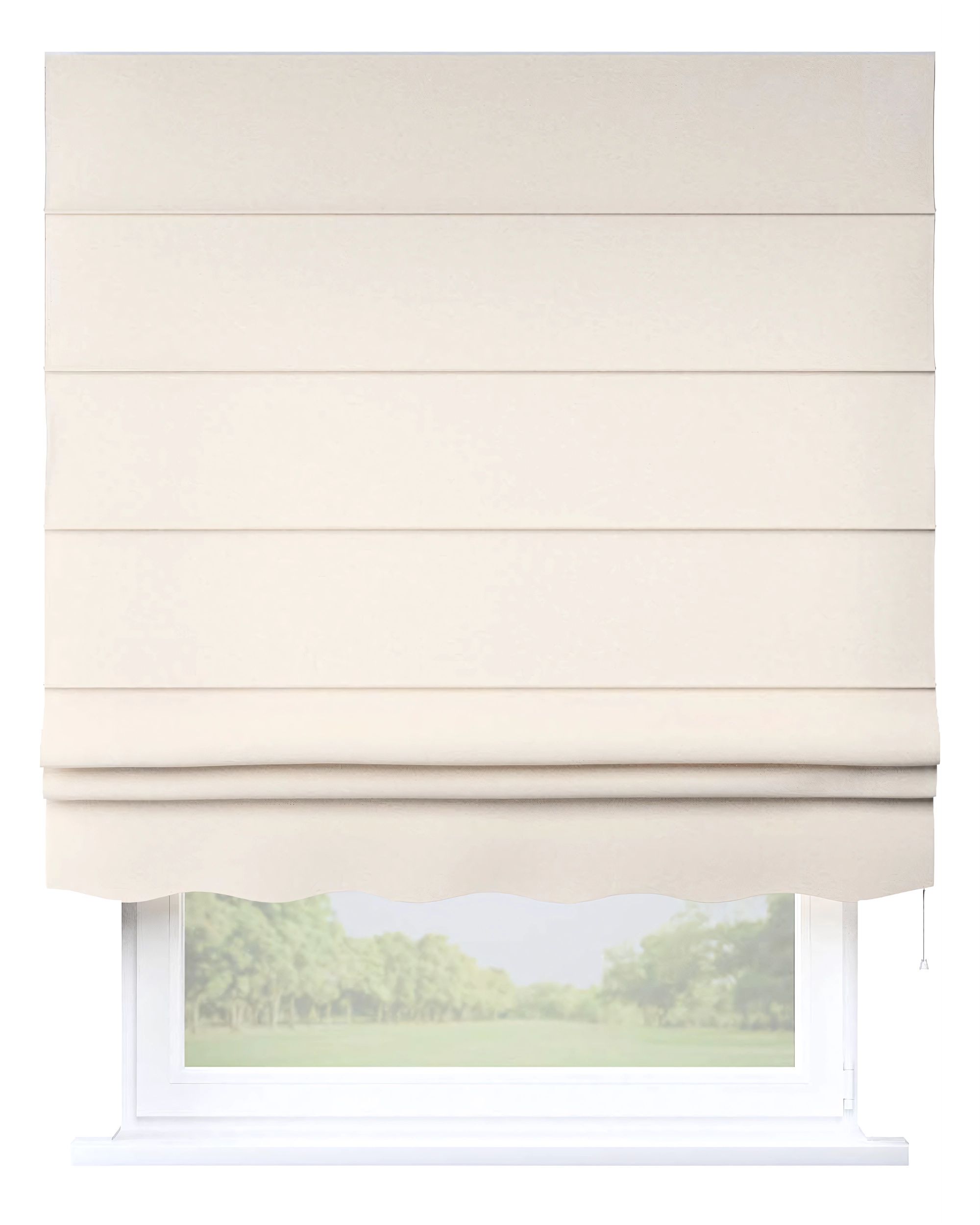 Raffrollo Firenze Farbe beige Stoff strukturiert