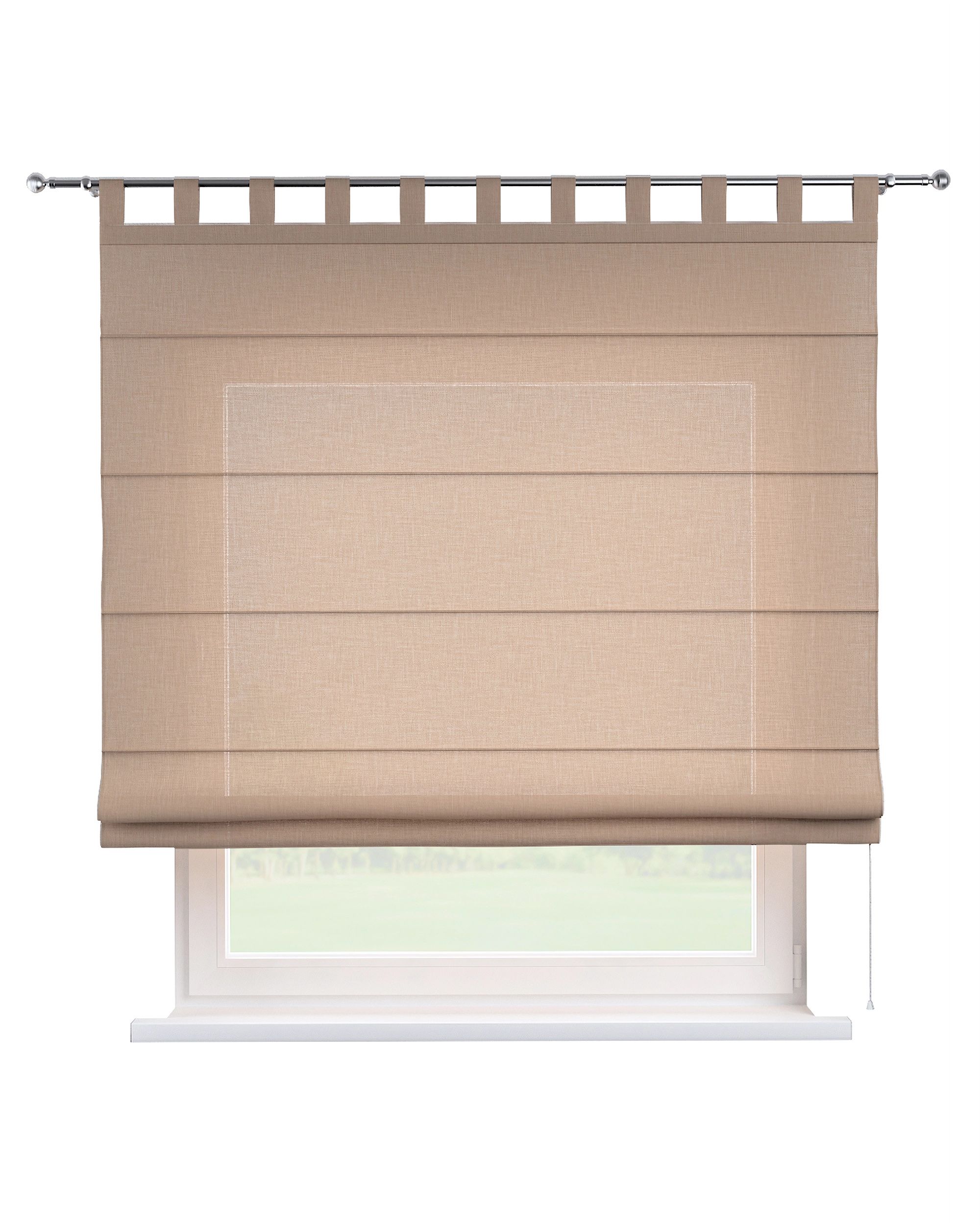 Raffrollo Verona Farbe beige Stoff strukturiert