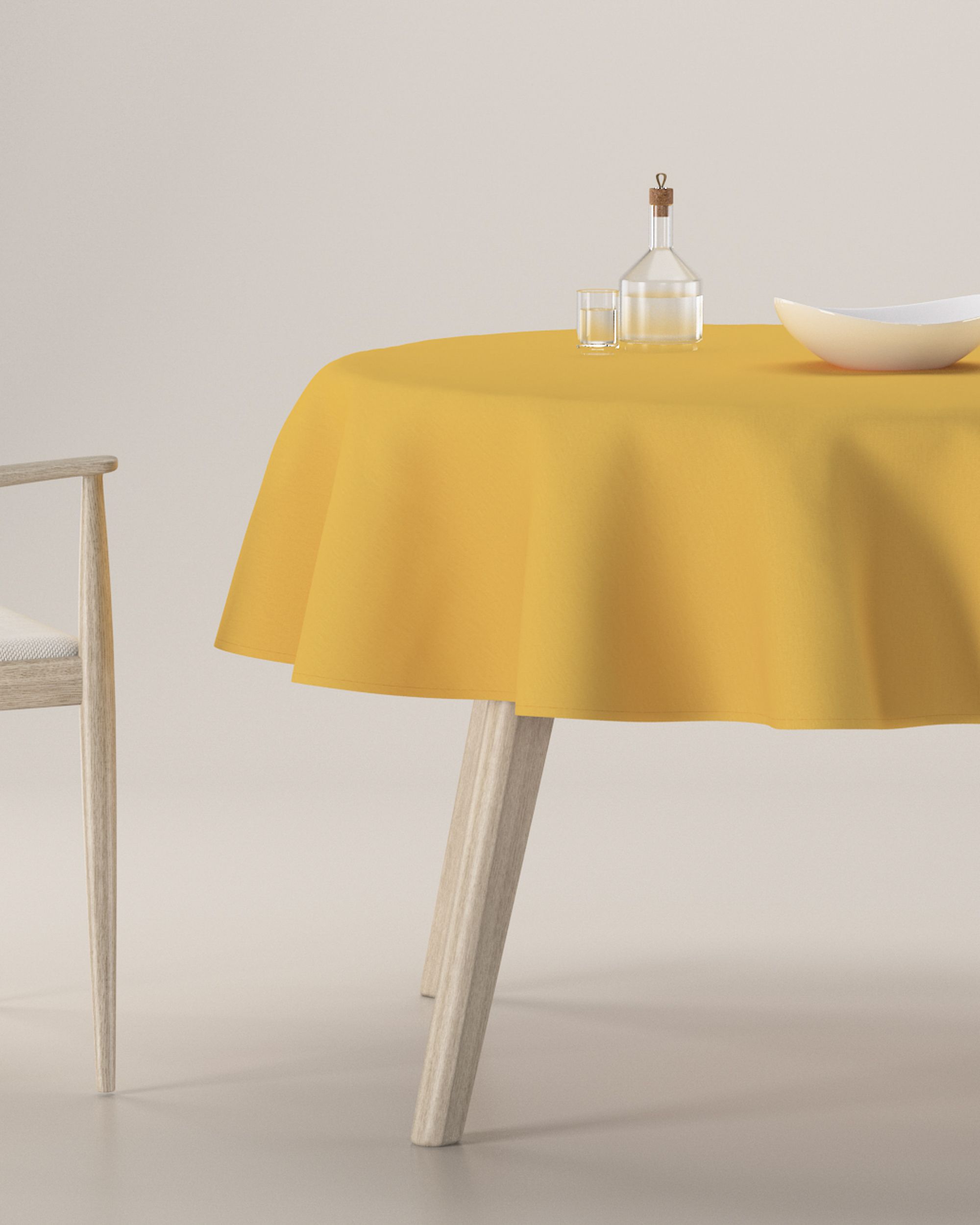 Runde Tischdecke Farbe gelb