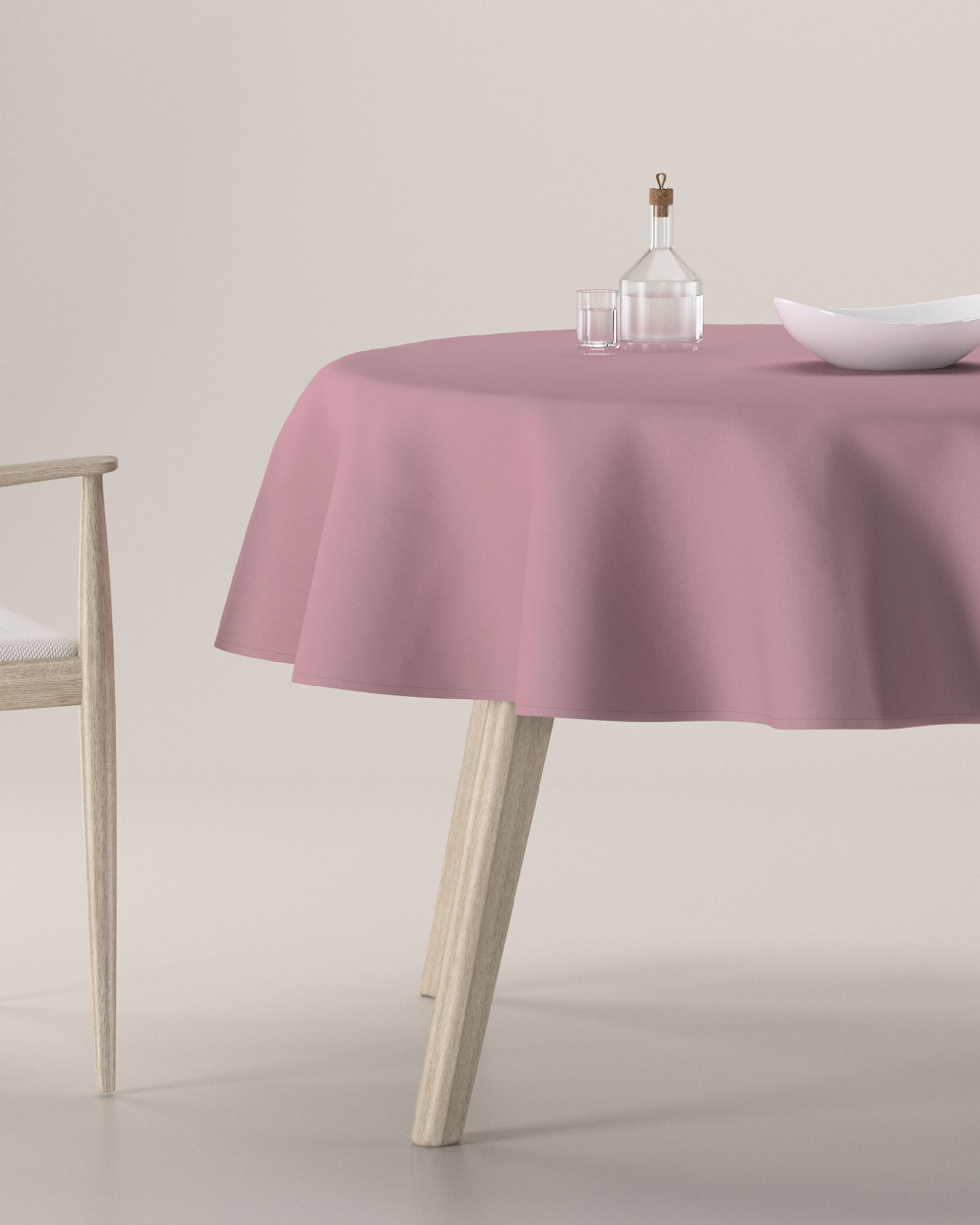 Runde Tischdecke Farbe rosa