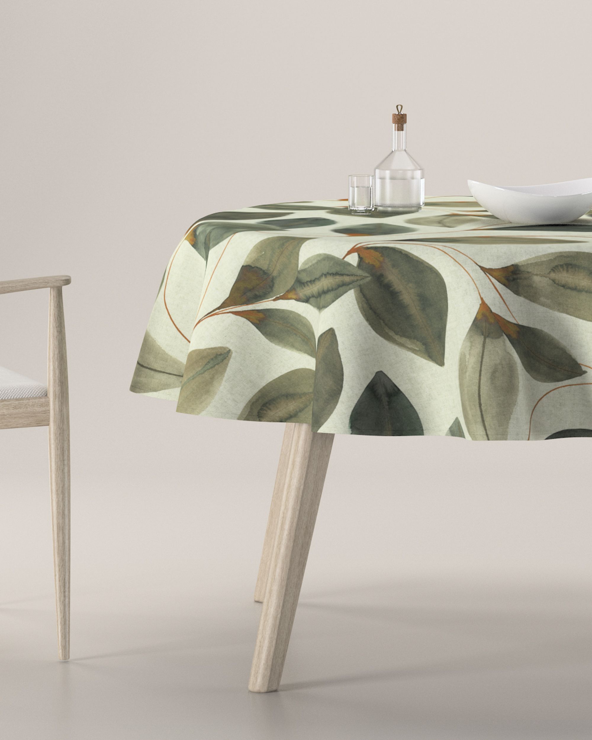 Runde Tischdecke Farbe bunt Stoff gemustert