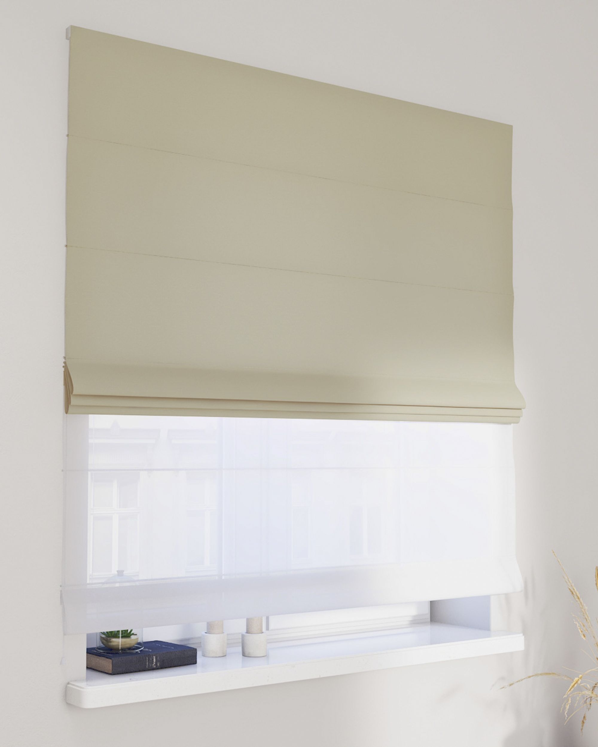 Doppelraffrollo Duo Farbe beige
