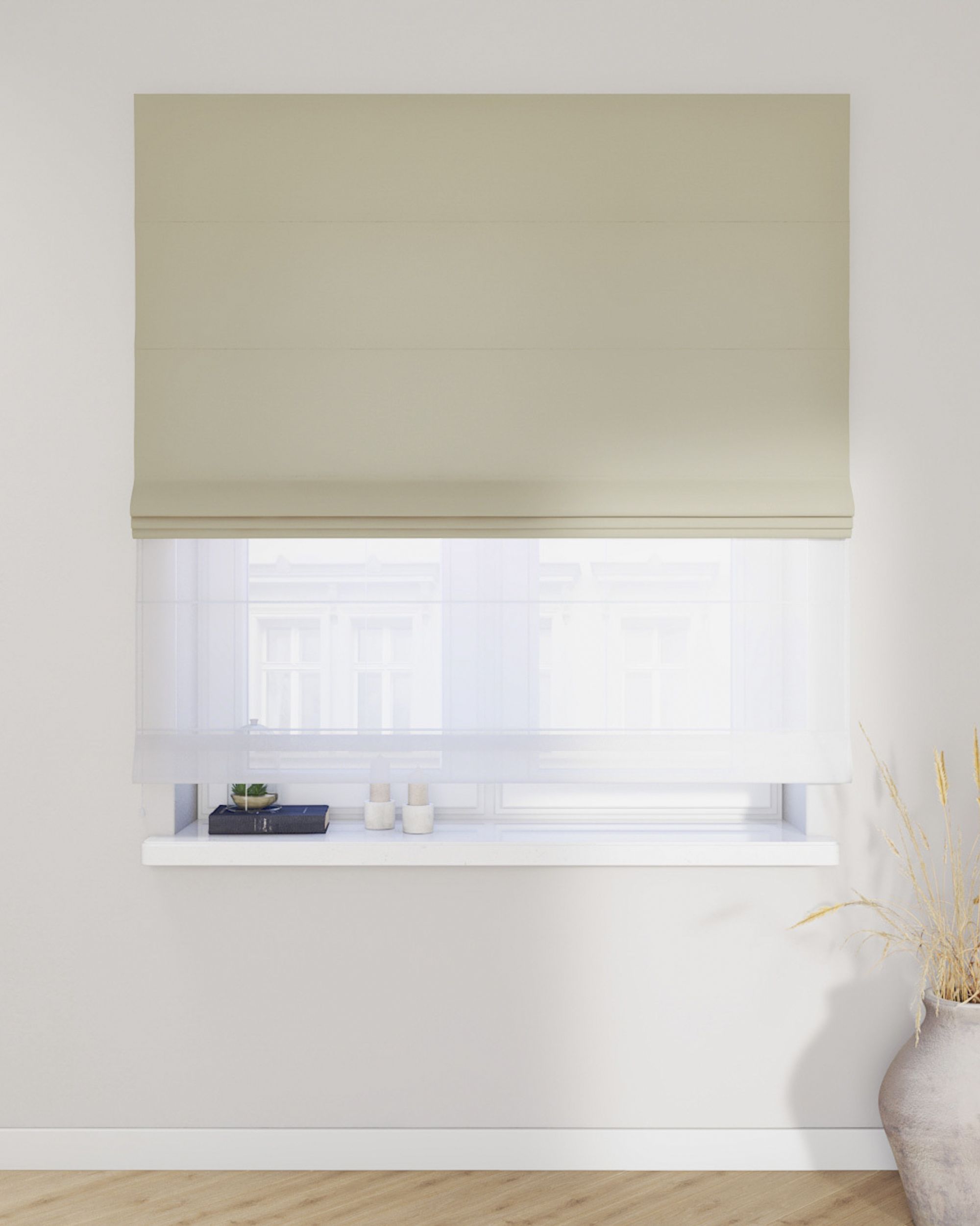 Doppelraffrollo Duo Farbe beige (hover)