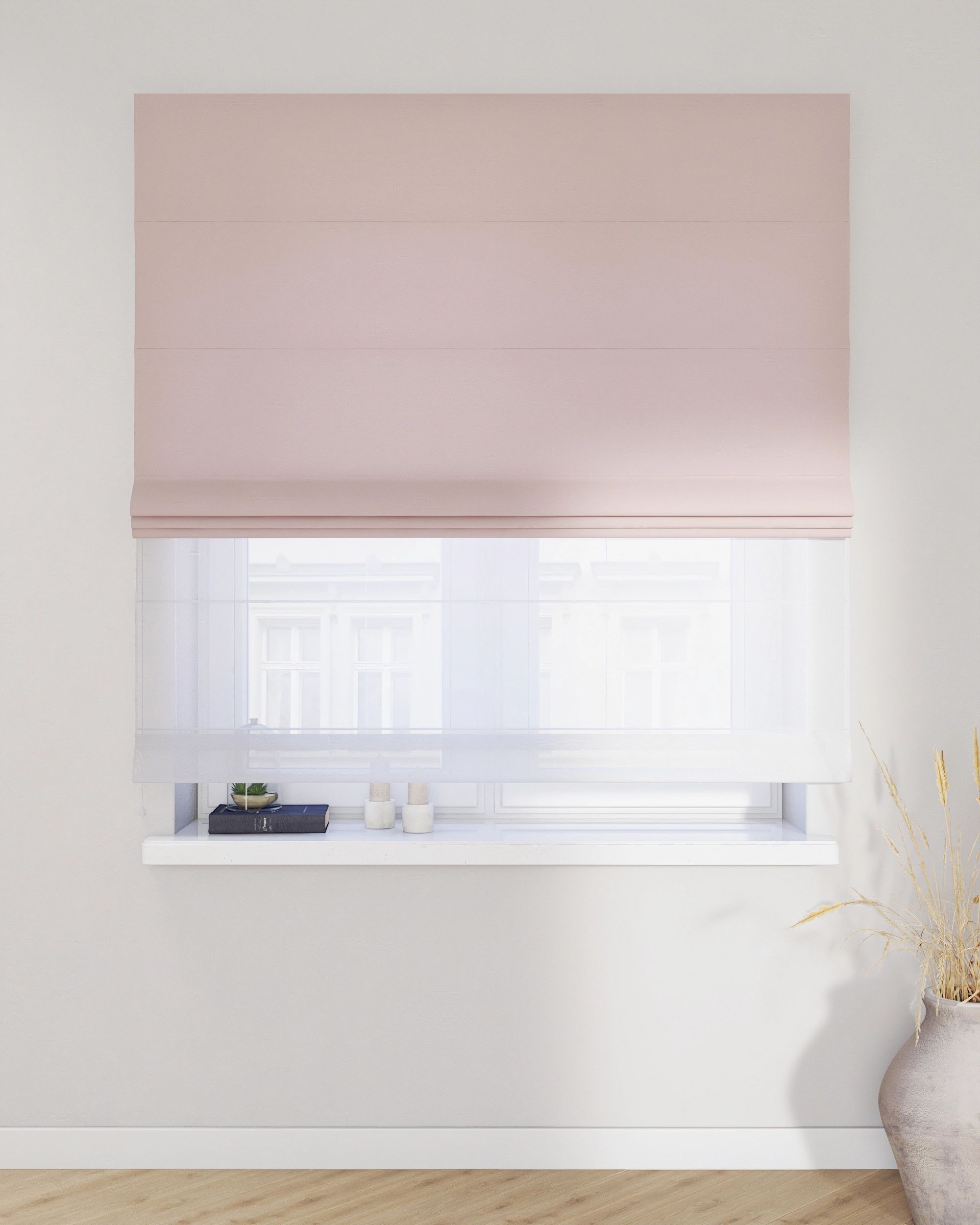 Doppelraffrollo Duo Farbe rosa (hover)