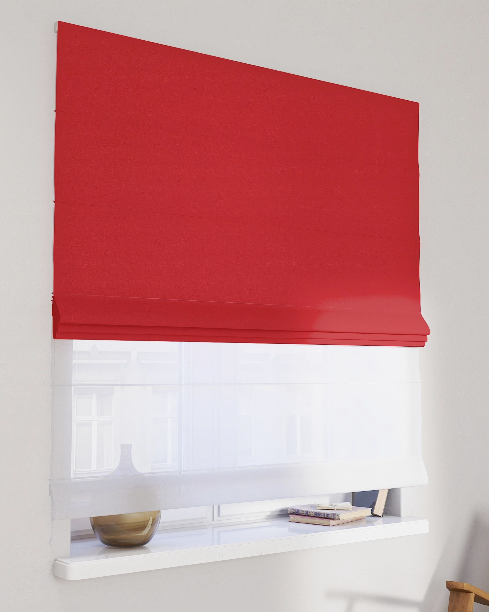 Doppelraffrollo Duo Farbe rot