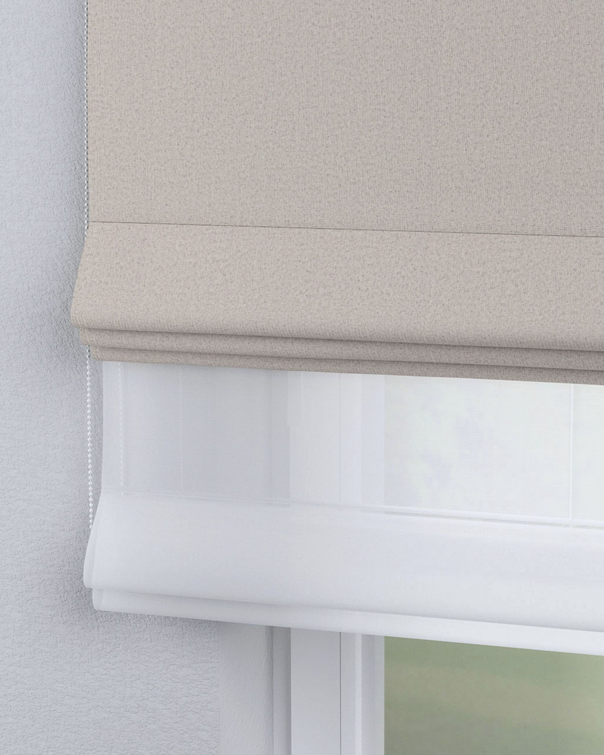 Doppelraffrollo Duo Farbe beige Stoff verdunkelnd (hover)