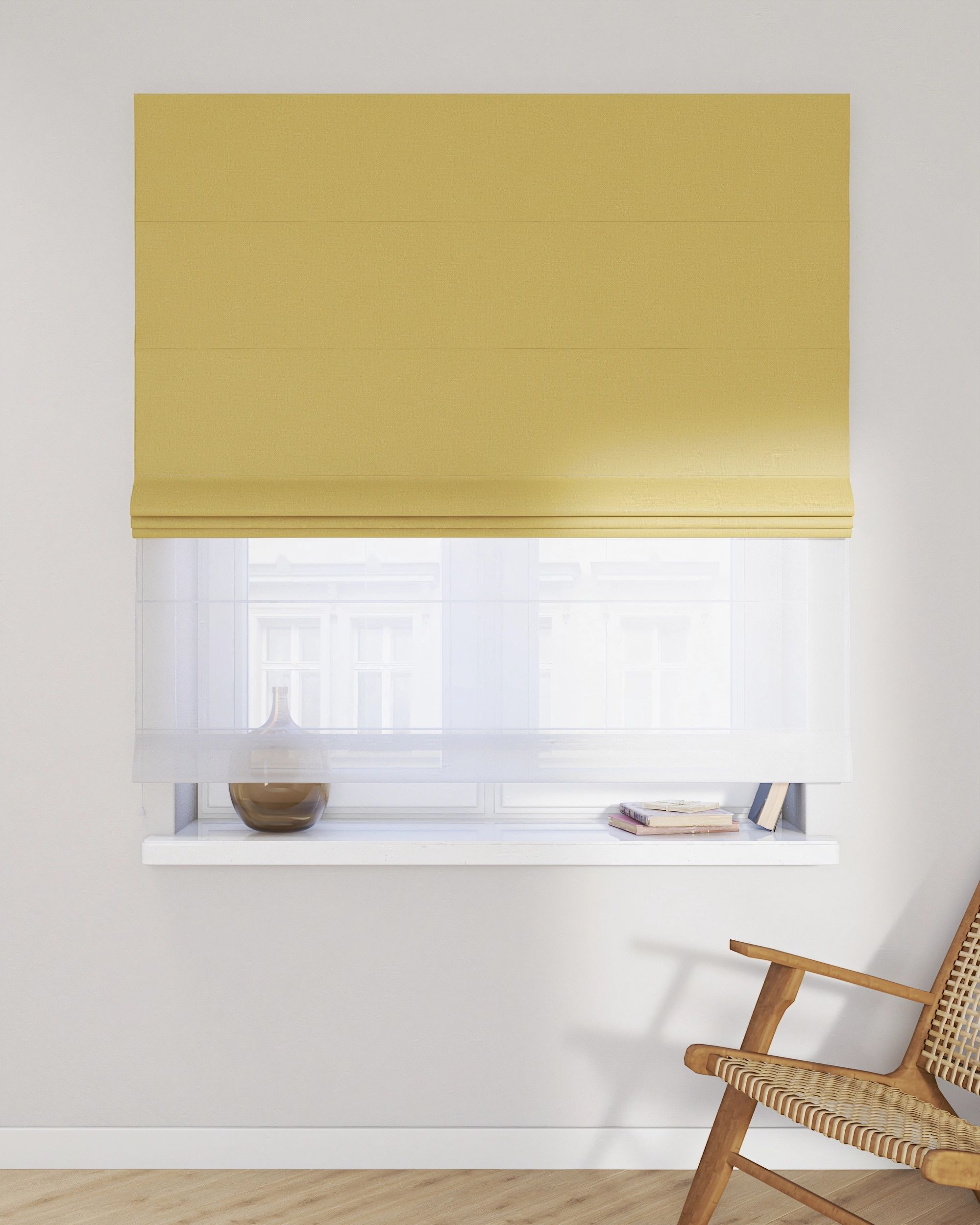 Doppelraffrollo Duo Farbe braun Stoff verdunkelnd (hover)