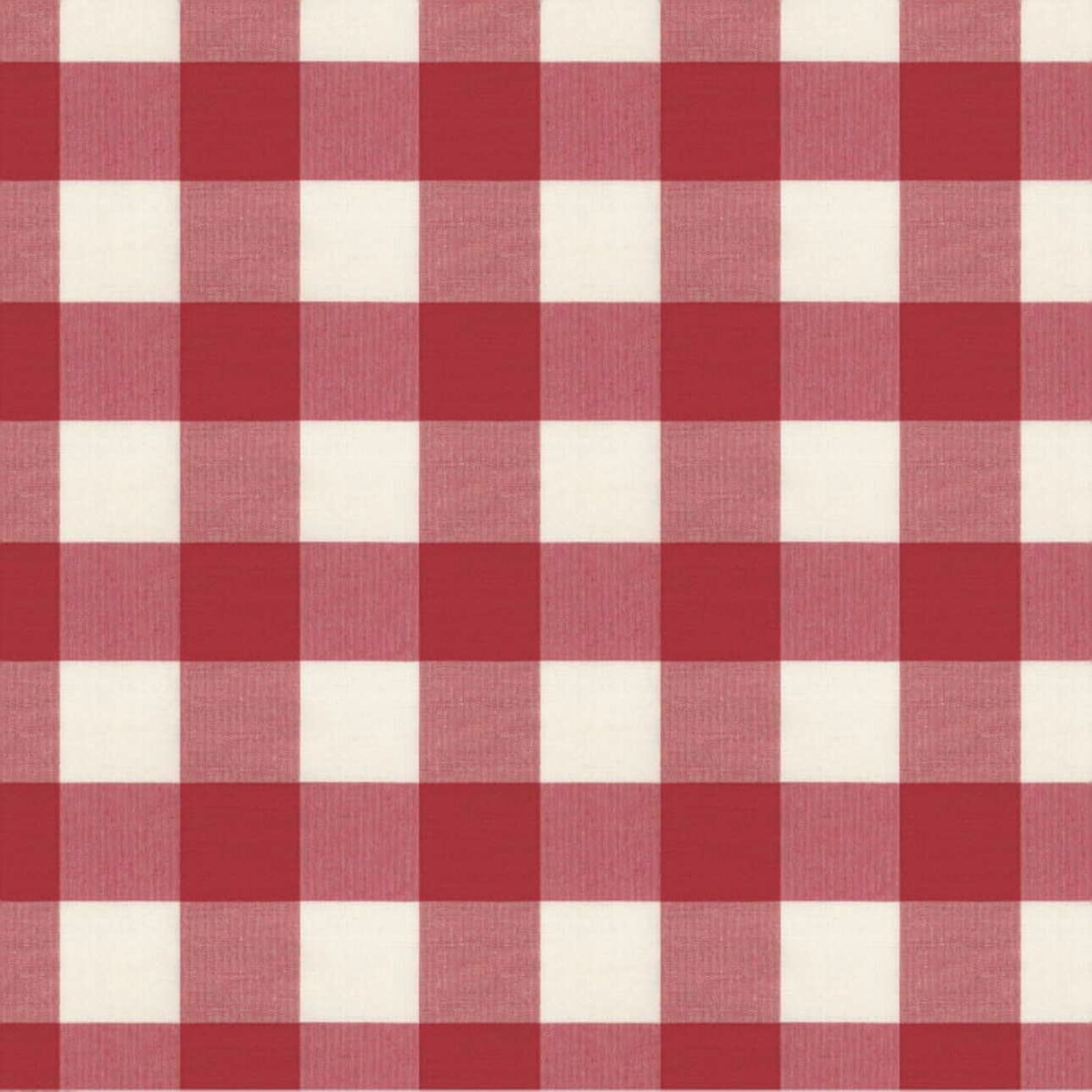 Quadro 136-18 ecru-rot kariert
