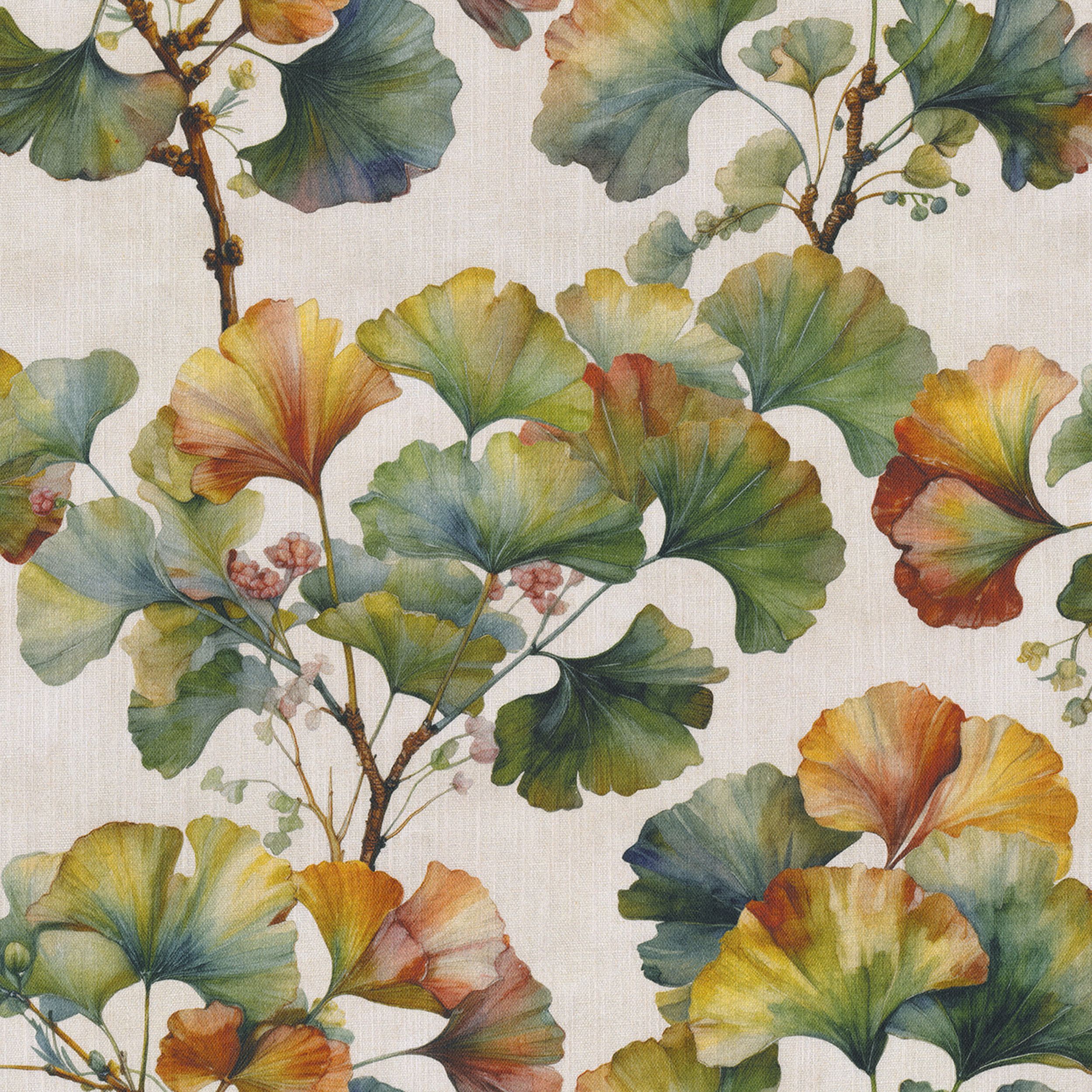 Botanic Viscose 145-18 grün-weiß