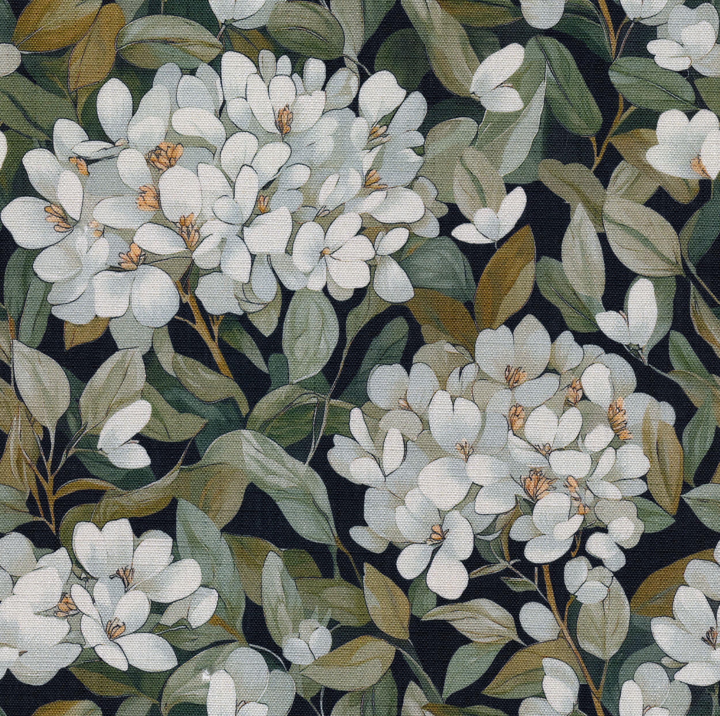 Botanic Viscose 145-19 grün-weiß-schwarz
