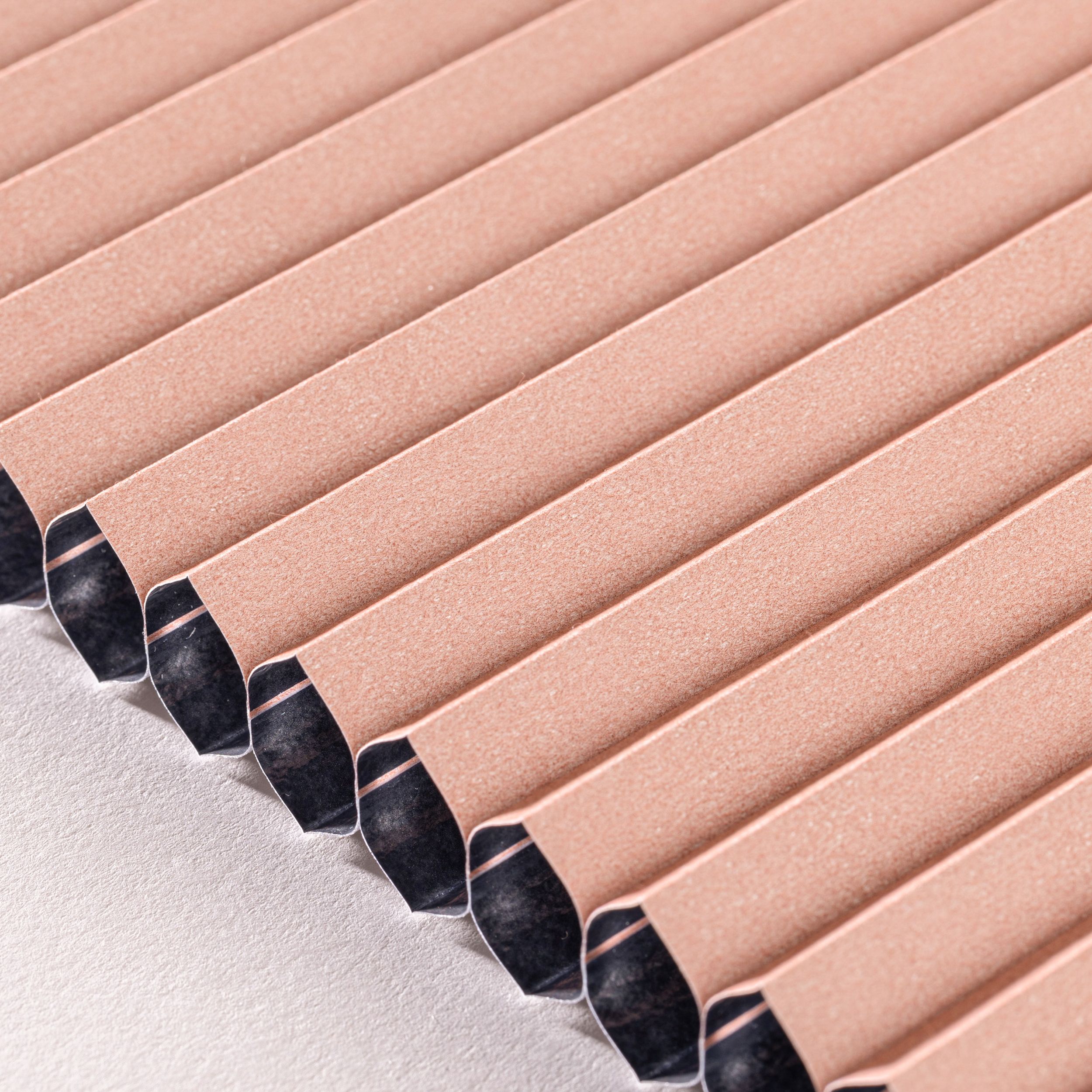 Blackout ALU – Plissees Honeycomb HA-106 ziegelrot